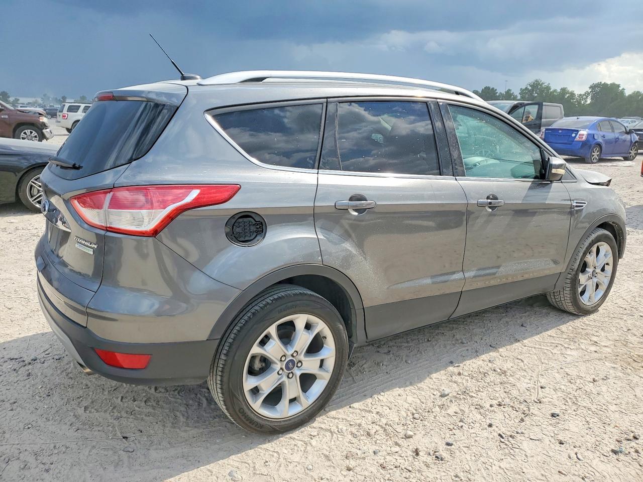 2014 Ford Escape Titanium Gray vin: 1FMCU0J93EUD06278