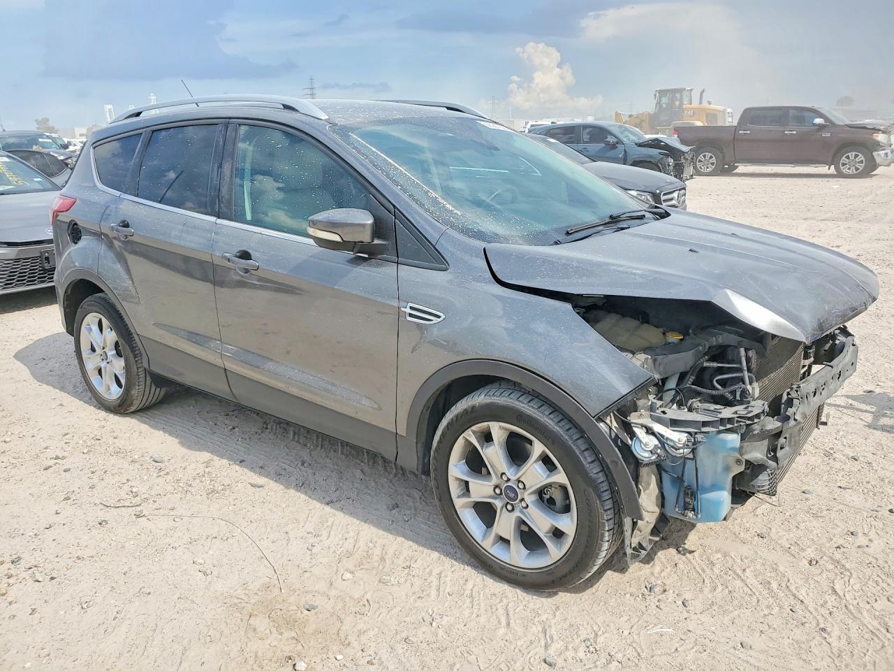 2014 Ford Escape Titanium Gray vin: 1FMCU0J93EUD06278