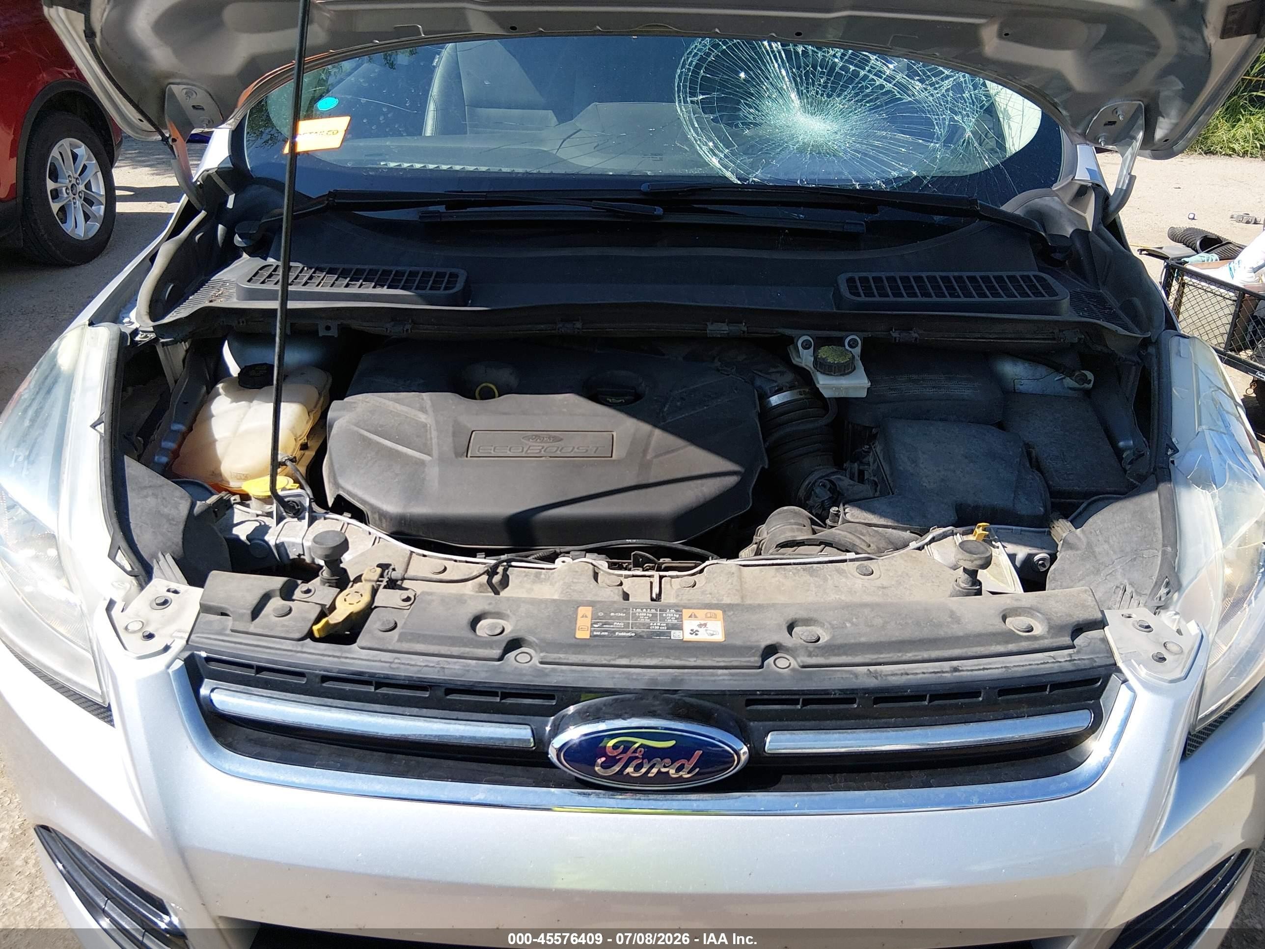 2014 Ford Escape Titanium Silver vin: 1FMCU0J93EUE37923