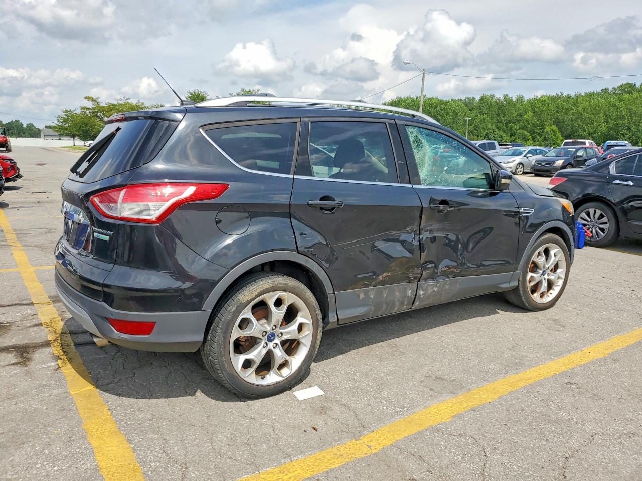2015 Ford Escape Titanium Black vin: 1FMCU0J93FUA50483