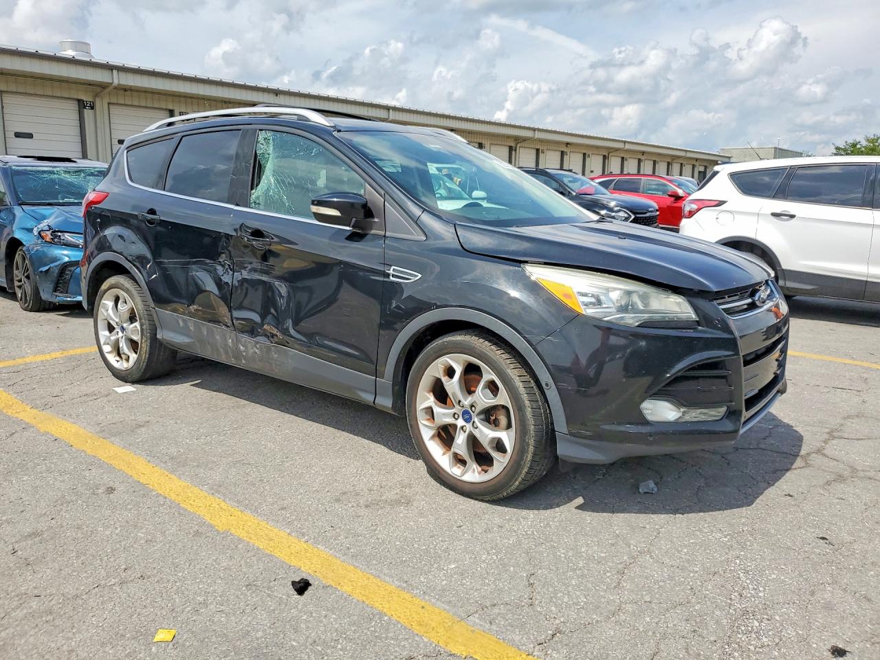 2015 Ford Escape Titanium Black vin: 1FMCU0J93FUA50483
