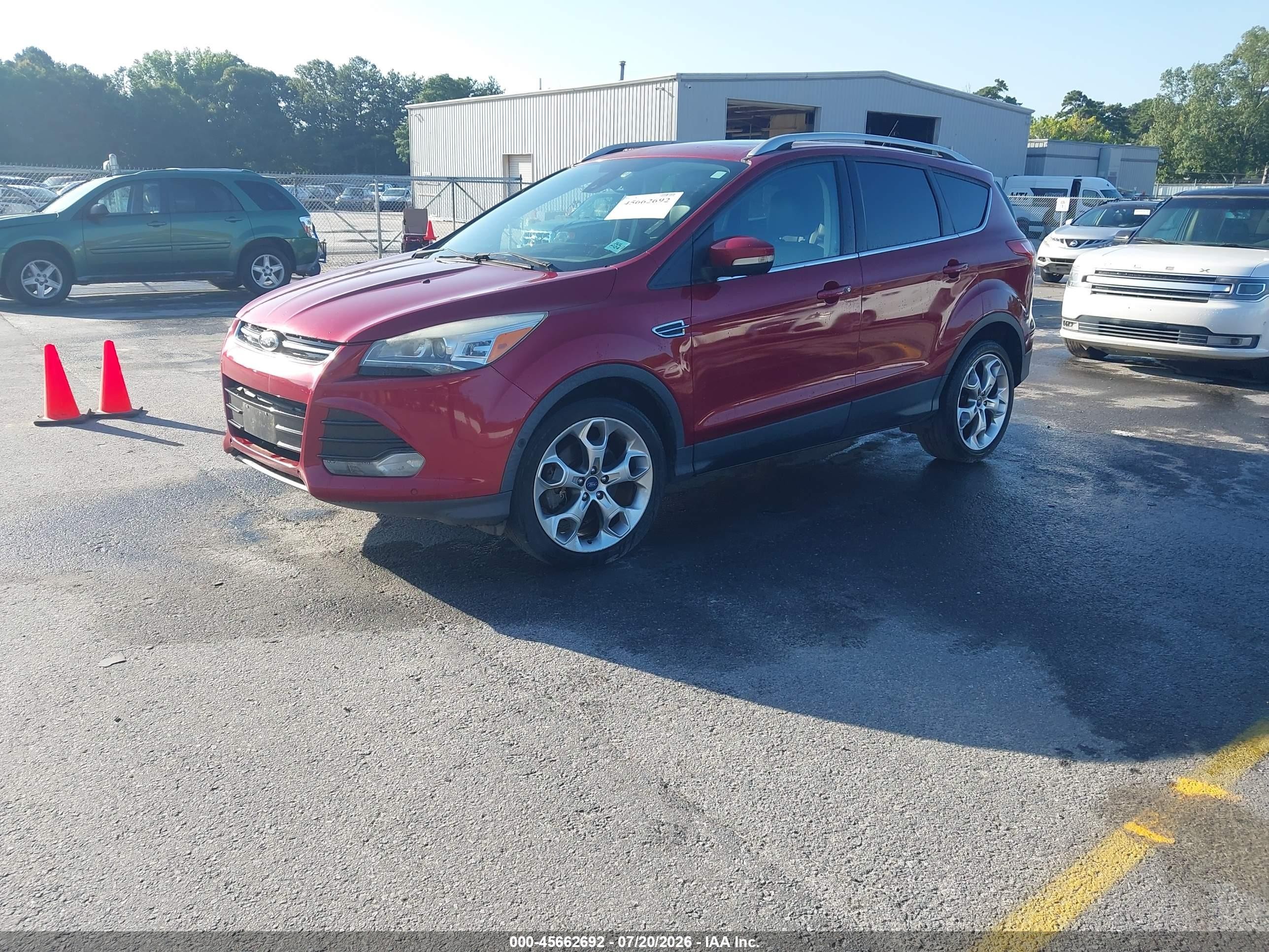 2015 Ford Escape Titanium Red vin: 1FMCU0J93FUA56932