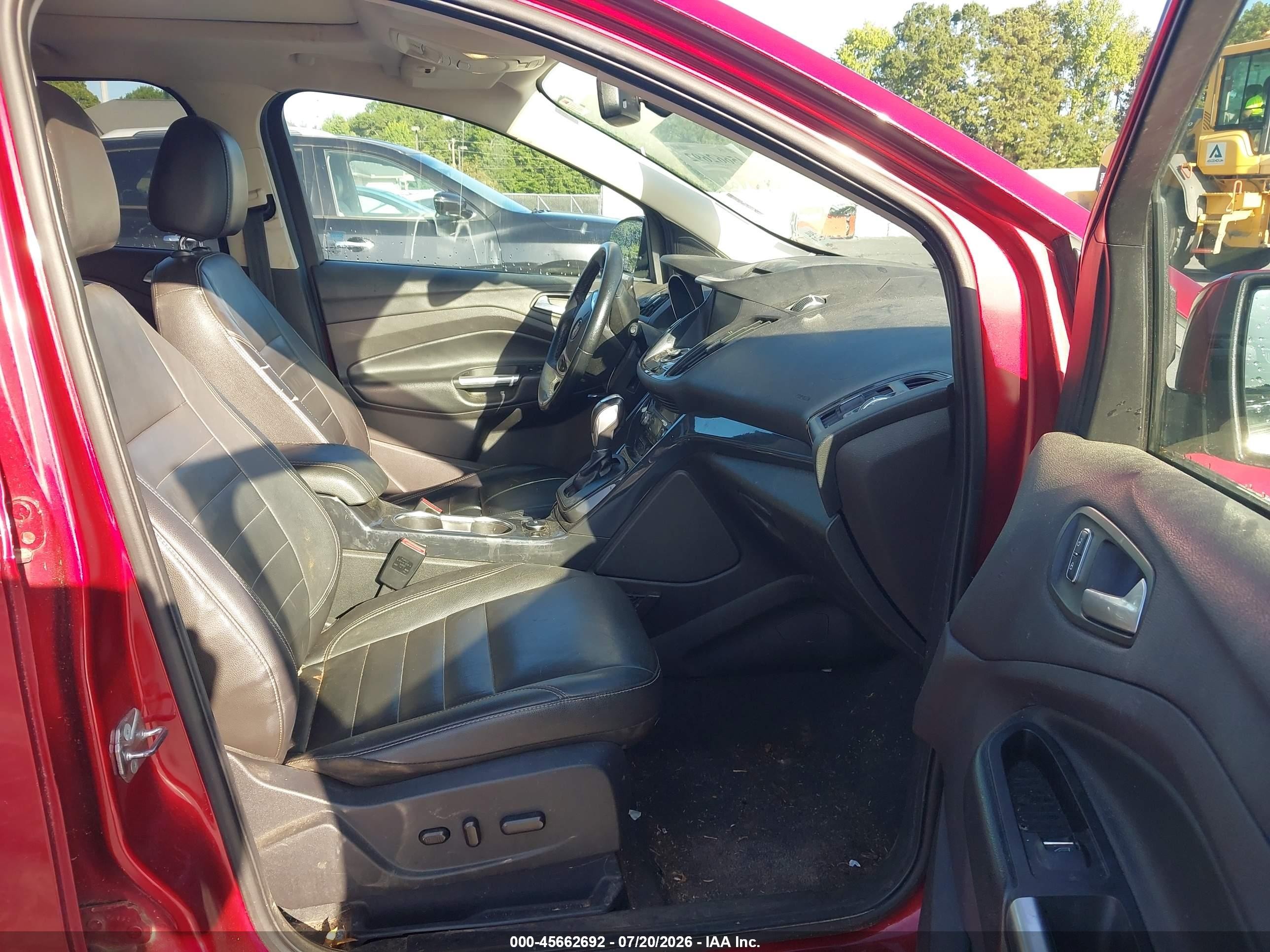 2015 Ford Escape Titanium Red vin: 1FMCU0J93FUA56932