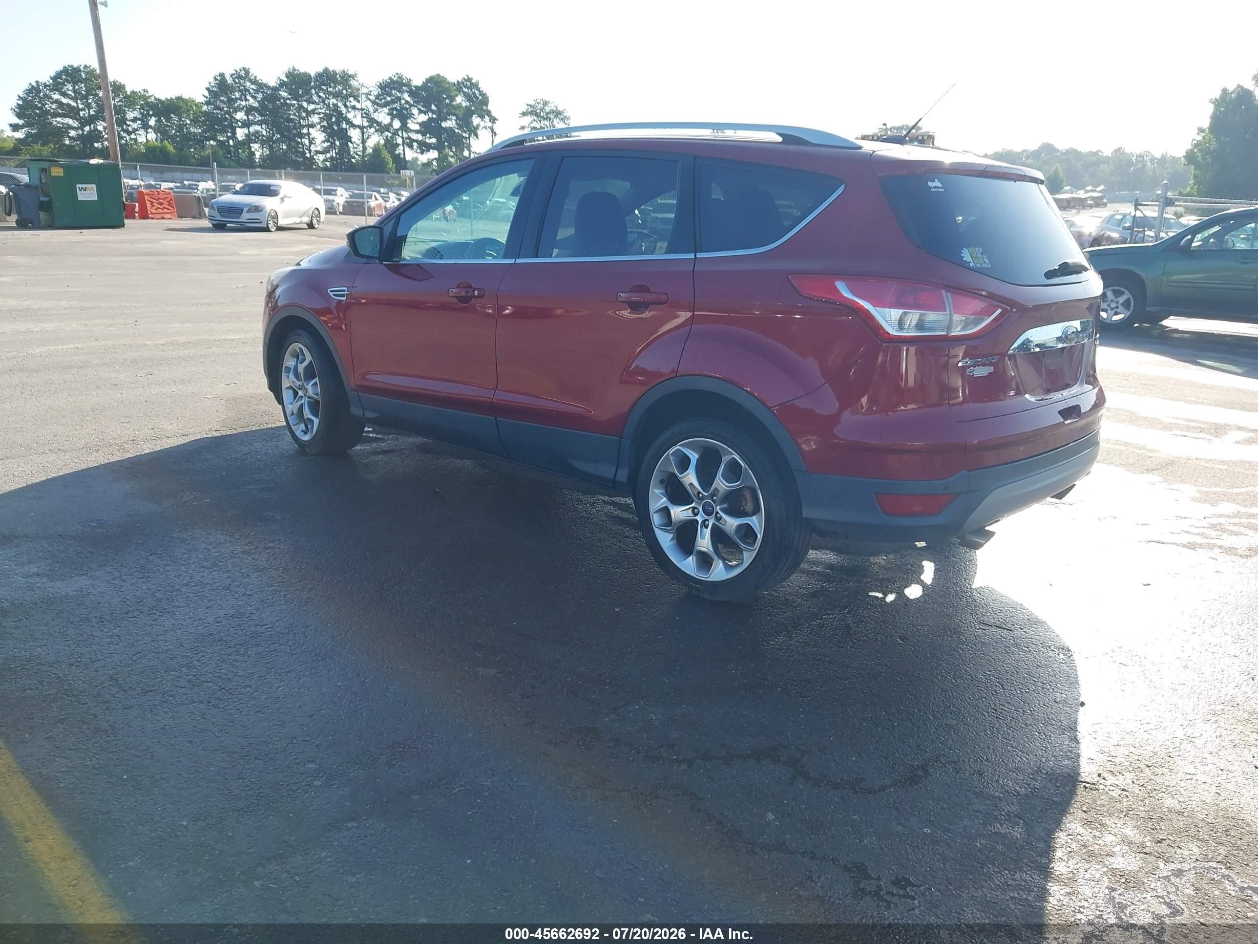 2015 Ford Escape Titanium Red vin: 1FMCU0J93FUA56932