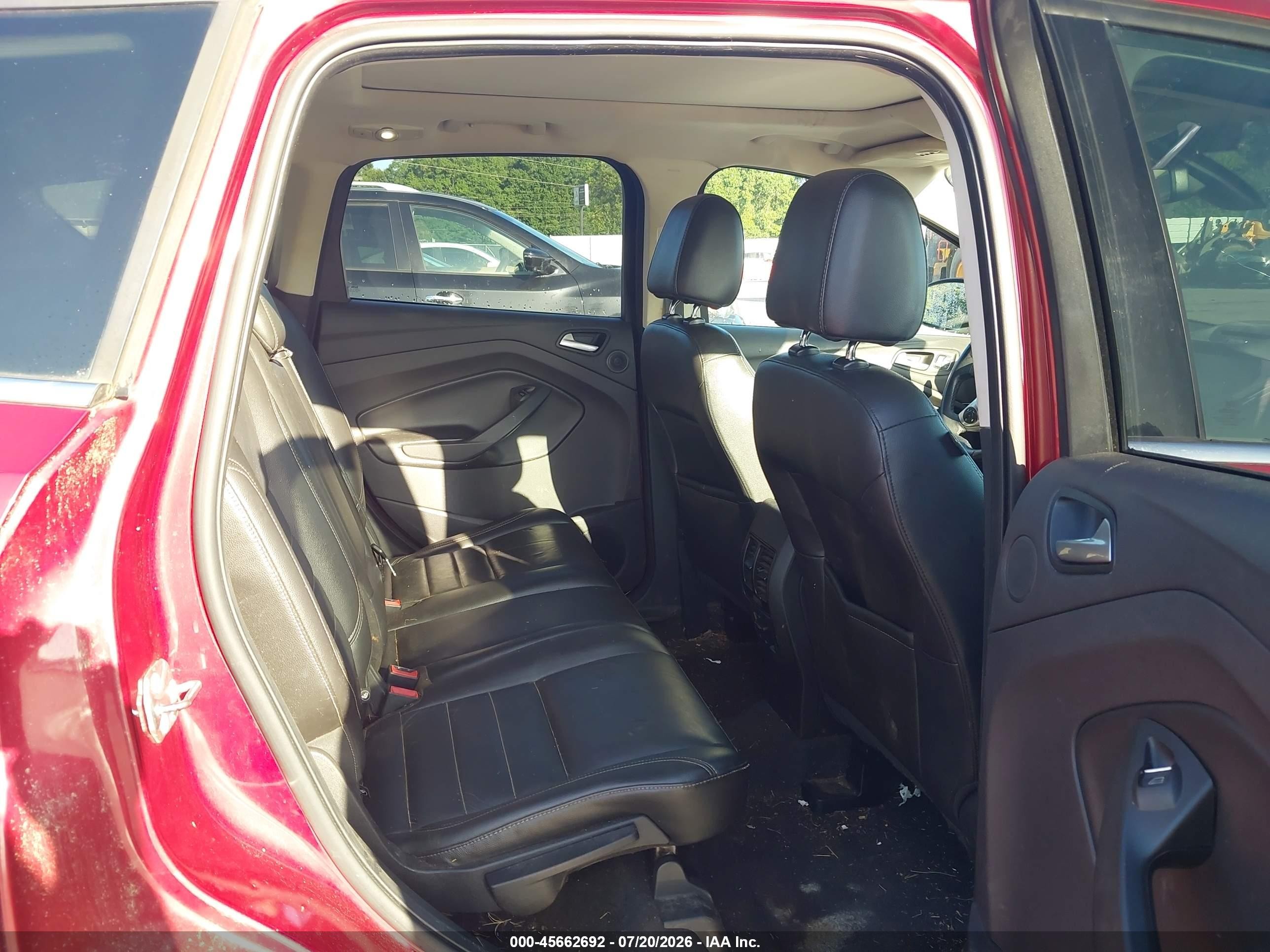 2015 Ford Escape Titanium Red vin: 1FMCU0J93FUA56932