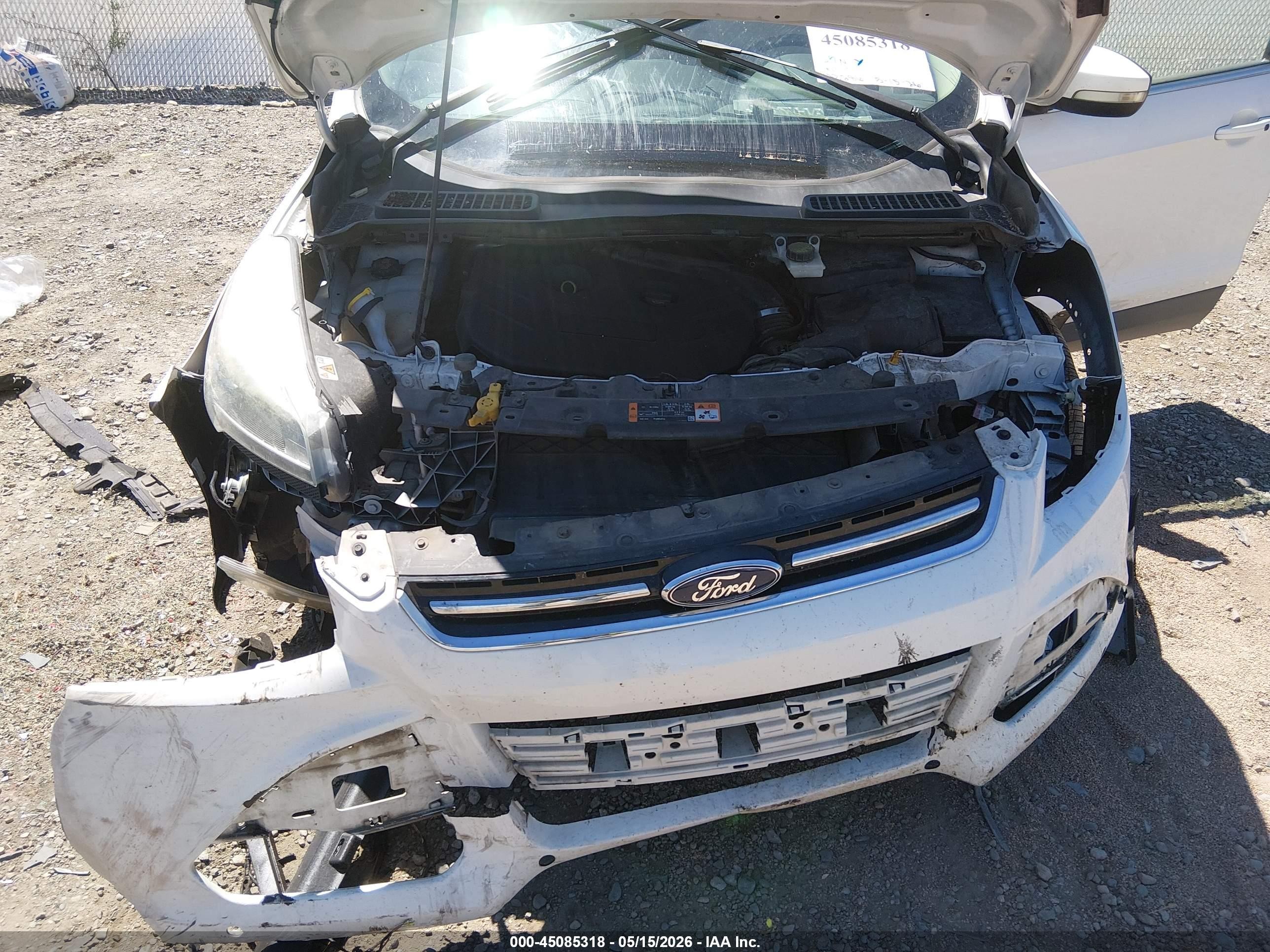 2015 Ford Escape Titanium Белый vin: 1FMCU0J93FUA63170