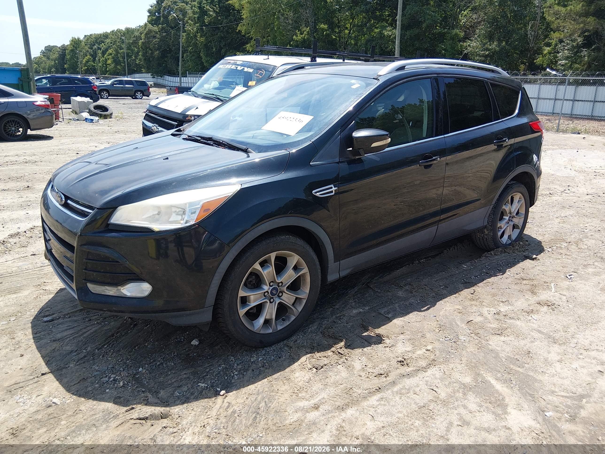 2015 Ford Escape Titanium Черный vin: 1FMCU0J93FUA68661
