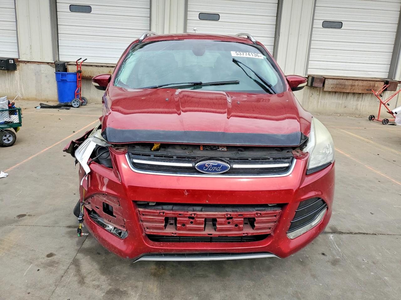 2015 Ford Escape Titanium Red vin: 1FMCU0J93FUB47327