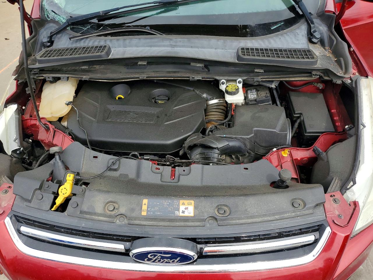 2015 Ford Escape Titanium Red vin: 1FMCU0J93FUB47327