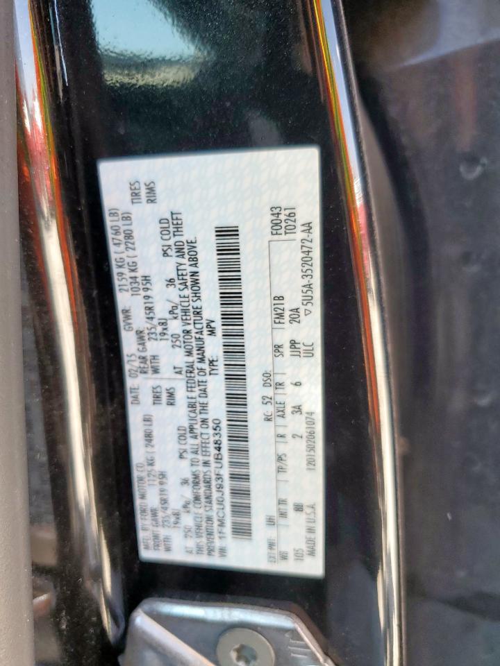 2015 Ford Escape Titanium Black vin: 1FMCU0J93FUB48350