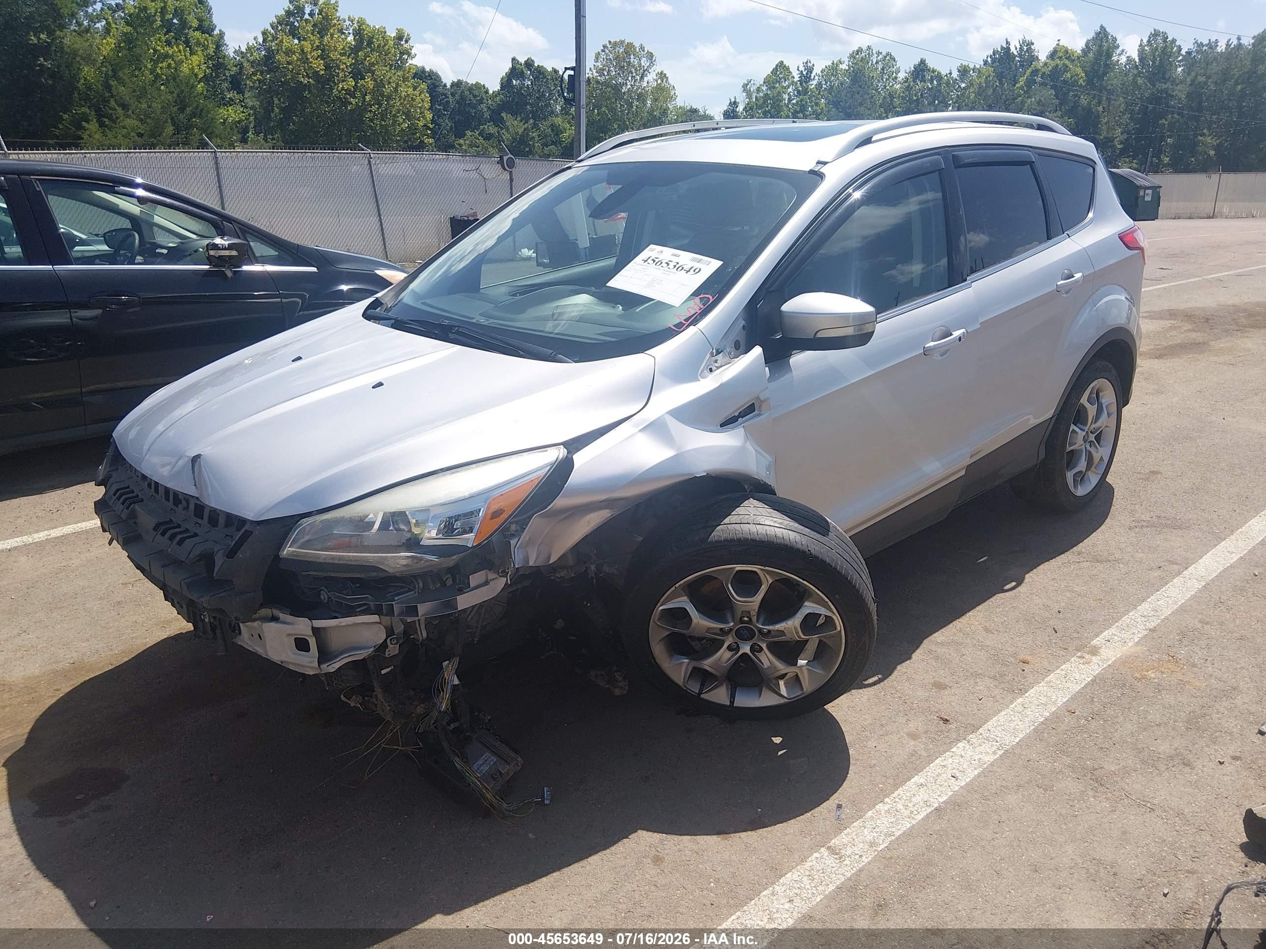 2015 Ford Escape Titanium Silver vin: 1FMCU0J93FUC76457