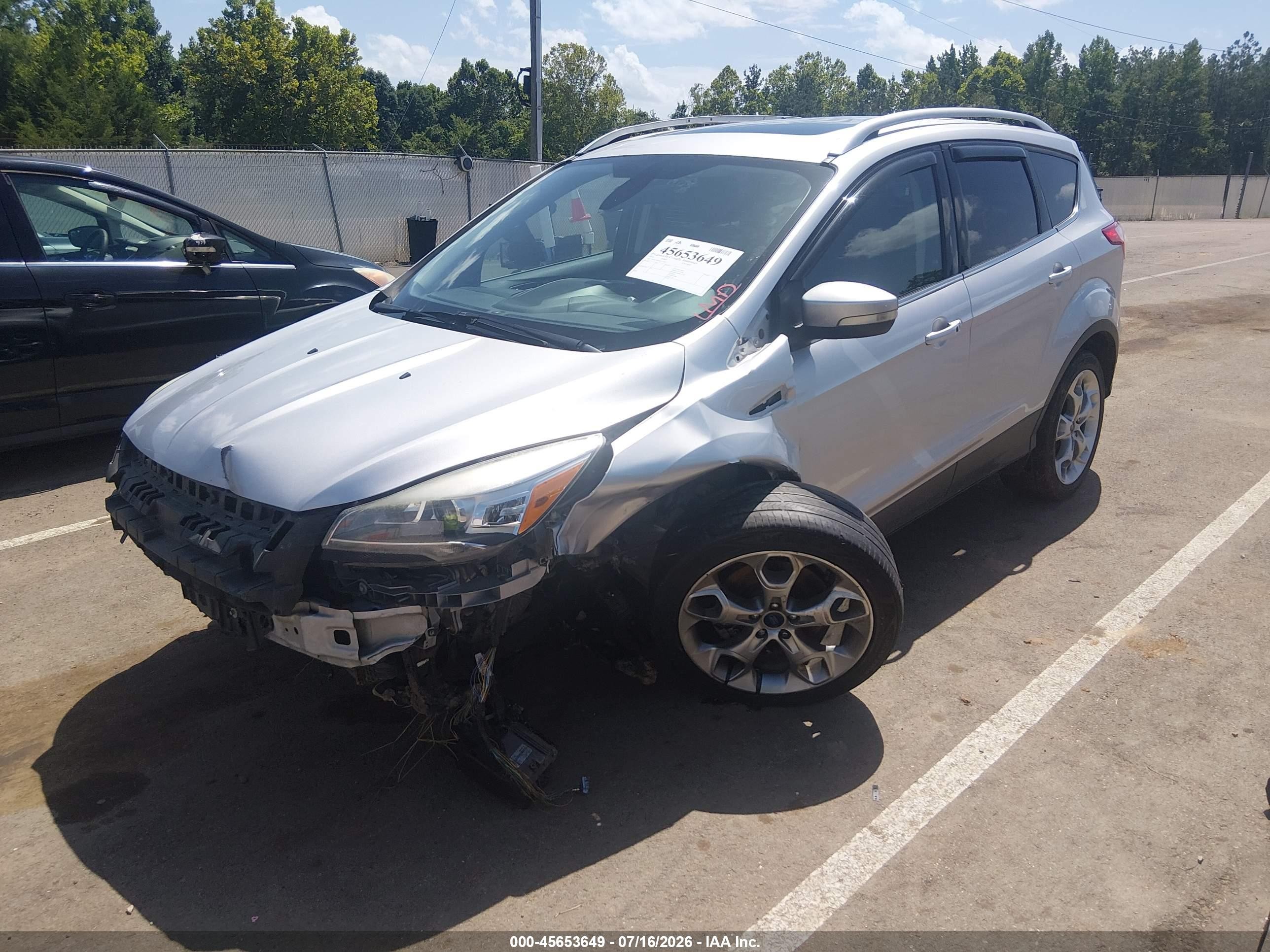 2015 Ford Escape Titanium Silver vin: 1FMCU0J93FUC76457