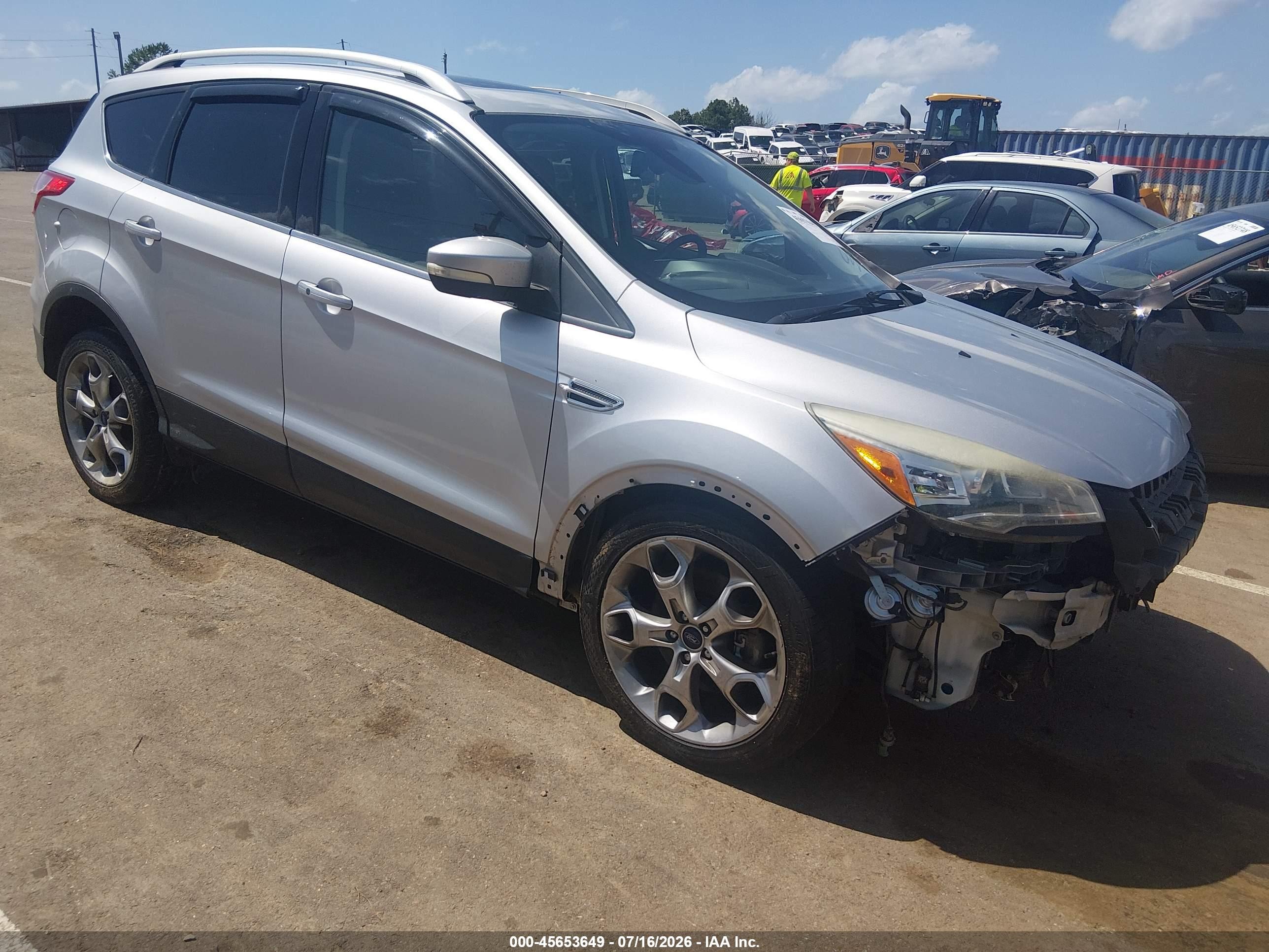 2015 Ford Escape Titanium Silver vin: 1FMCU0J93FUC76457