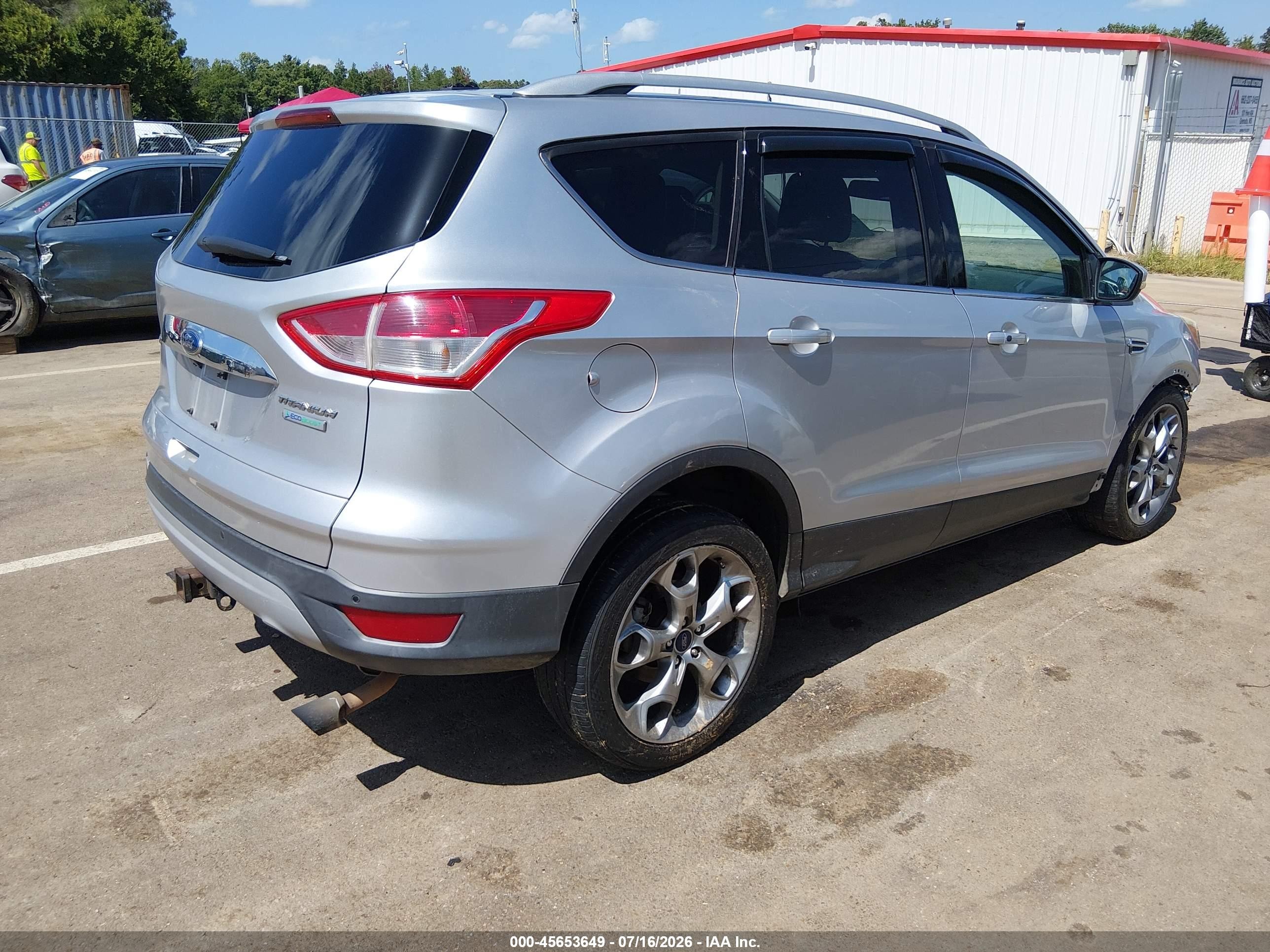 2015 Ford Escape Titanium Silver vin: 1FMCU0J93FUC76457