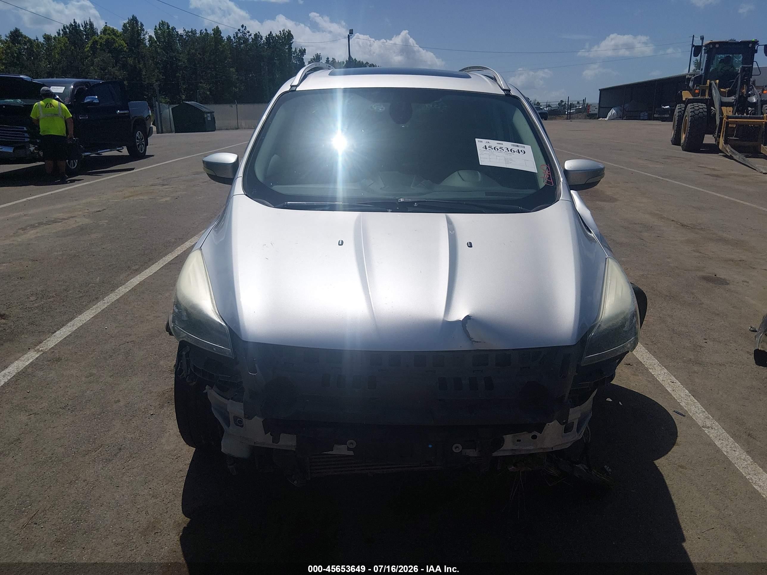 2015 Ford Escape Titanium Silver vin: 1FMCU0J93FUC76457