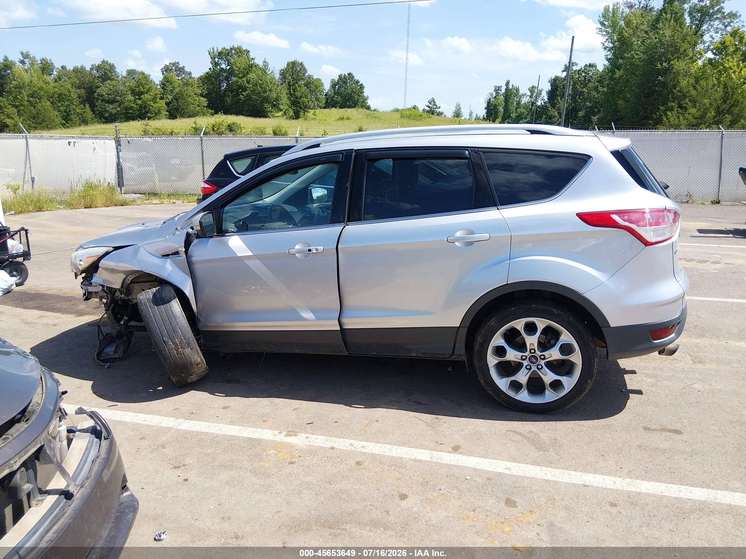 2015 Ford Escape Titanium Silver vin: 1FMCU0J93FUC76457