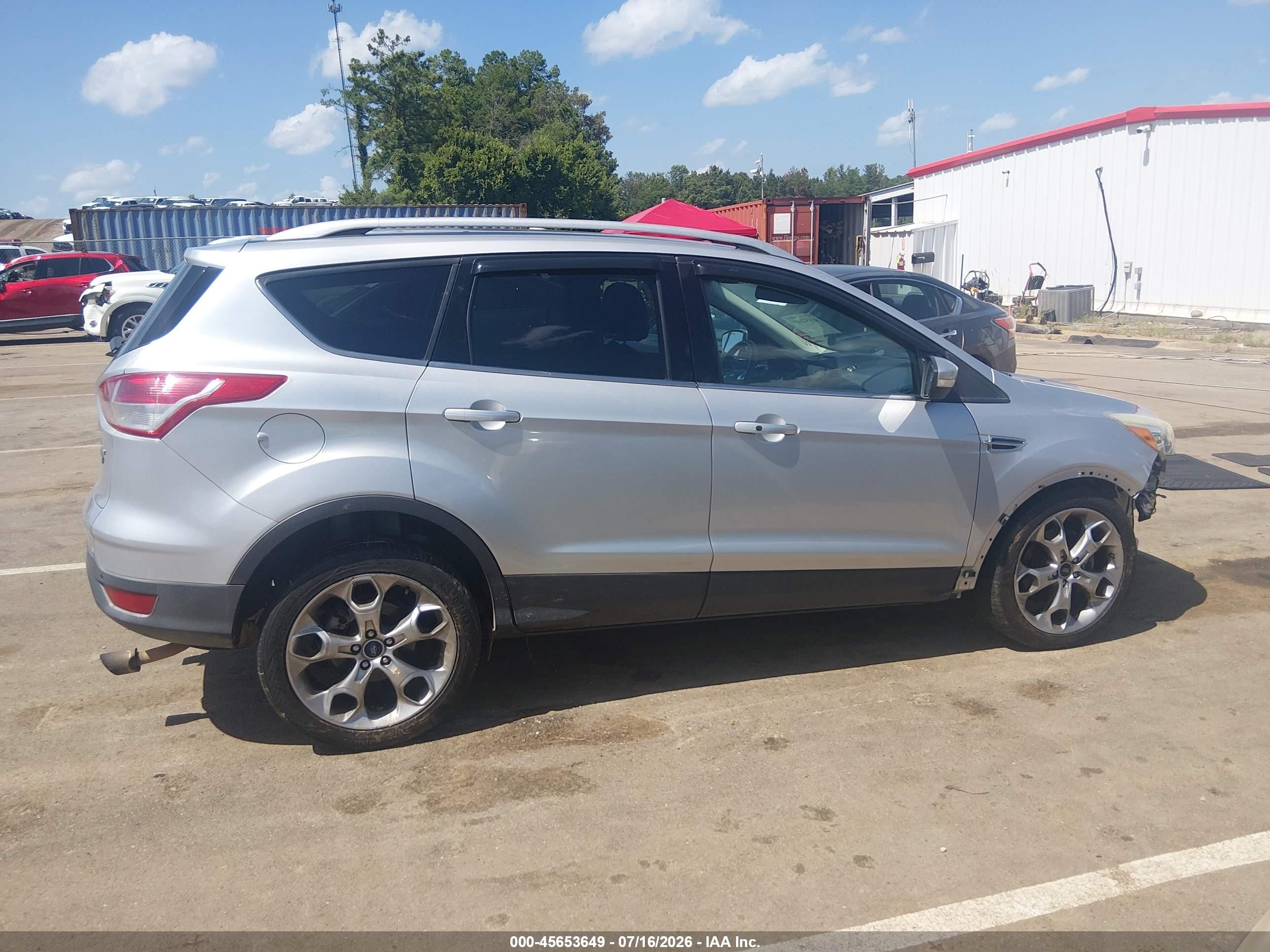 2015 Ford Escape Titanium Silver vin: 1FMCU0J93FUC76457