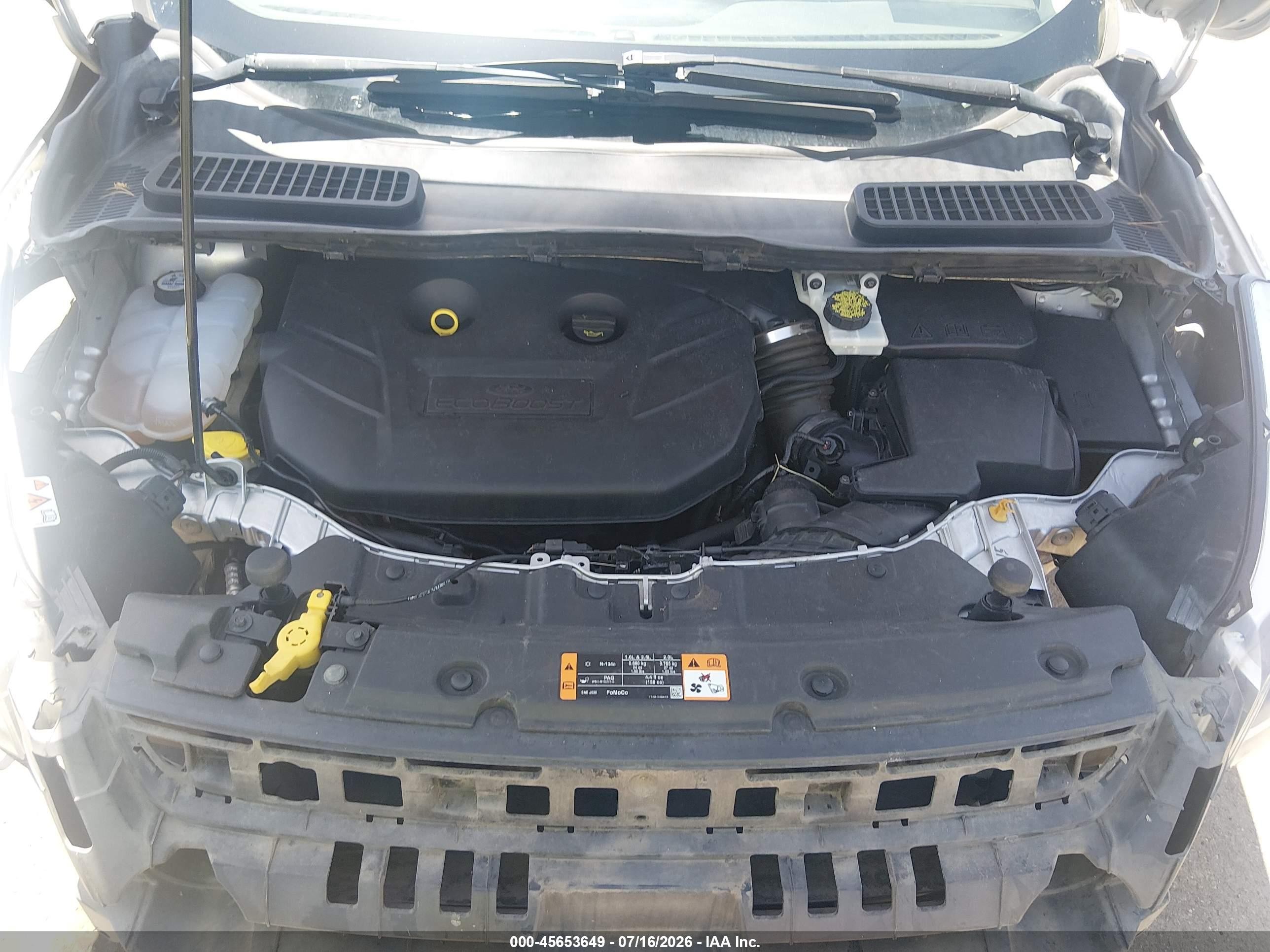 2015 Ford Escape Titanium Silver vin: 1FMCU0J93FUC76457