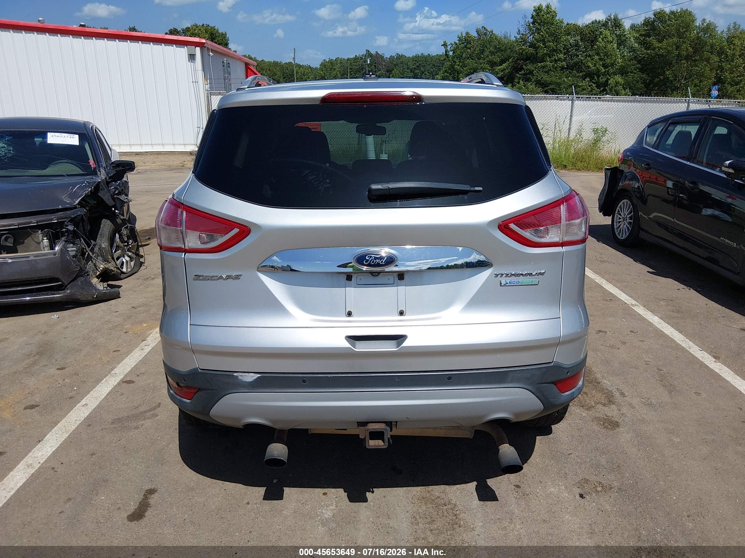 2015 Ford Escape Titanium Silver vin: 1FMCU0J93FUC76457