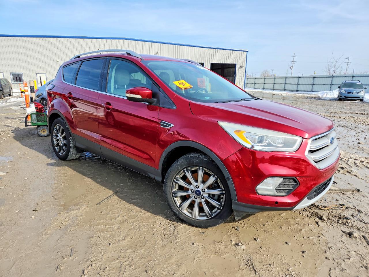2018 Ford Escape Titanium Бордовый vin: 1FMCU0J93JUA02183