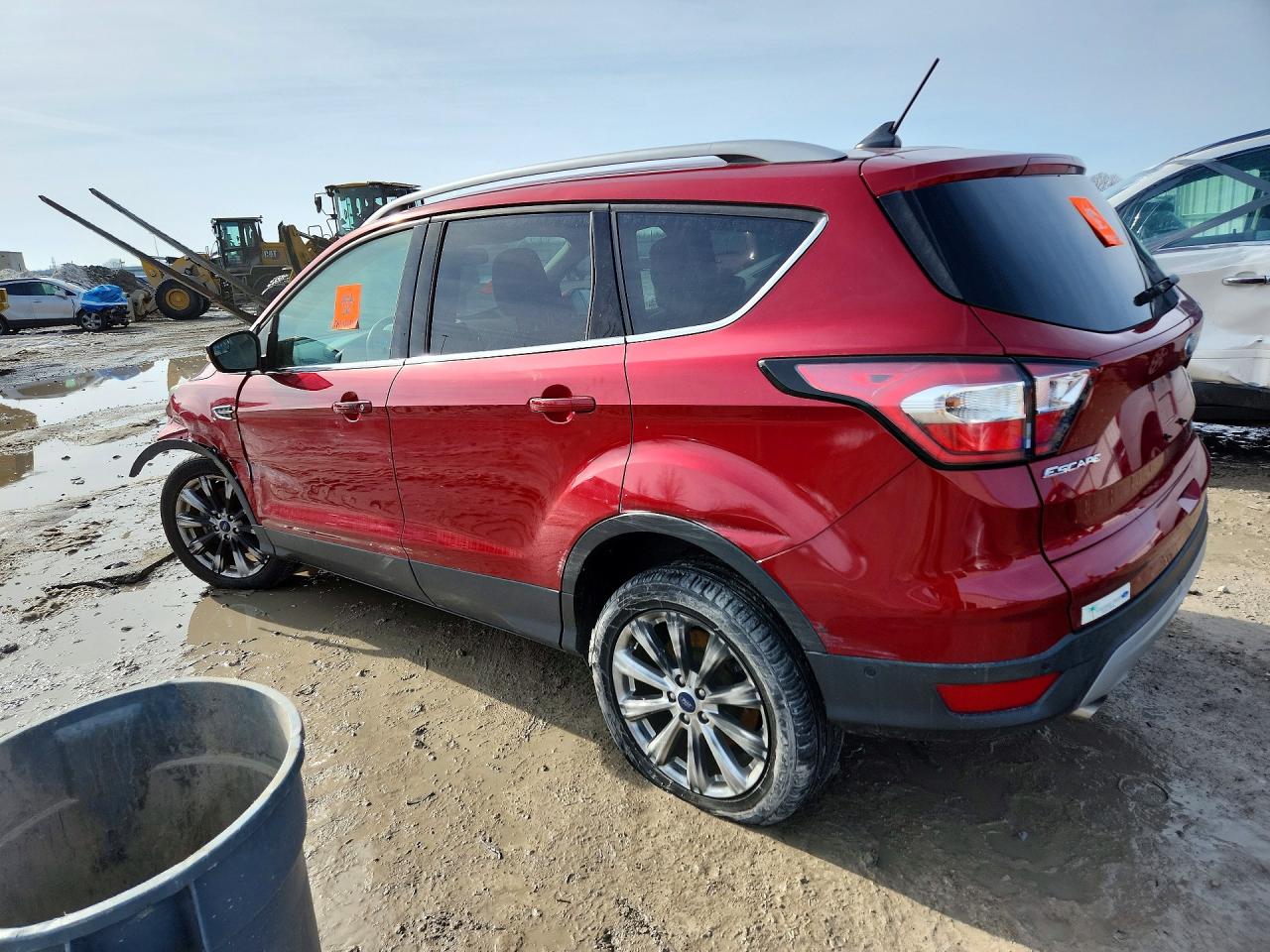 2018 Ford Escape Titanium Бордовый vin: 1FMCU0J93JUA02183