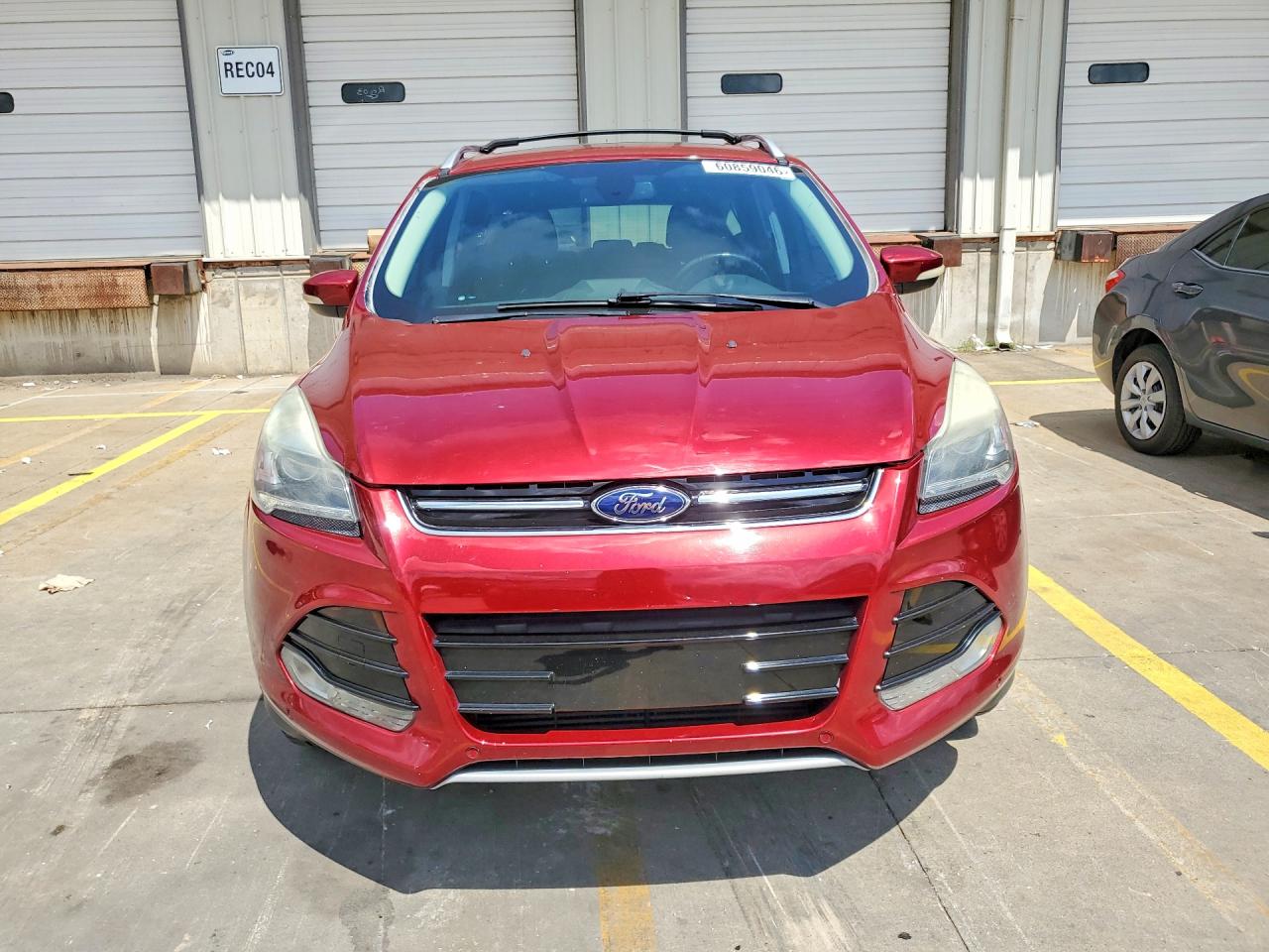 2013 Ford Escape Titanium Red vin: 1FMCU0J94DUA84980