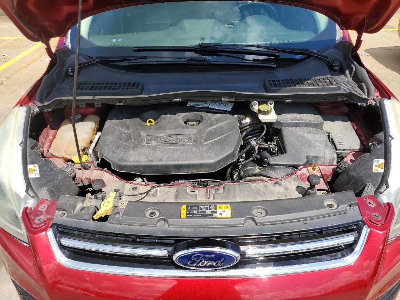 2013 Ford Escape Titanium Red vin: 1FMCU0J94DUA84980