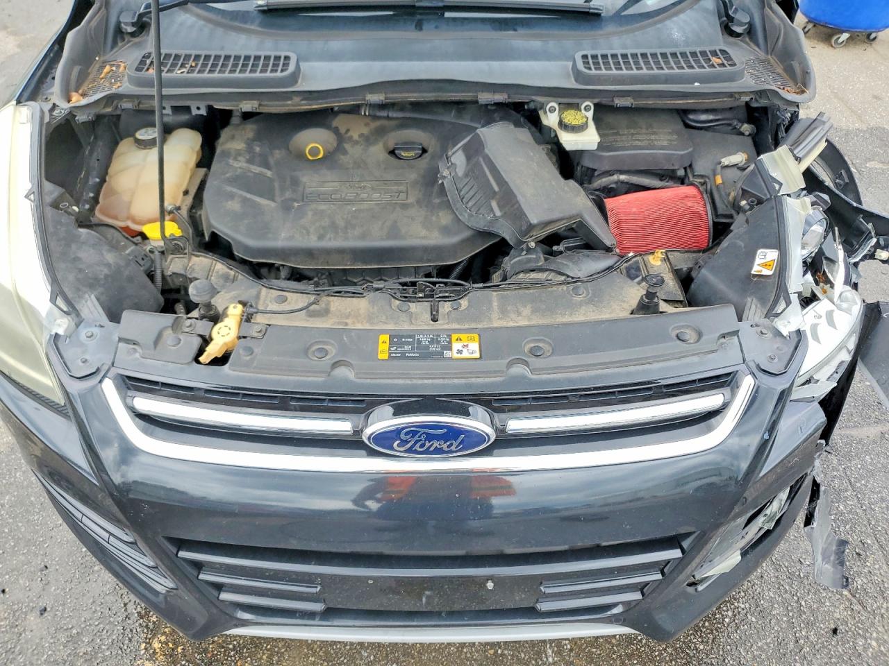 2013 Ford Escape Titanium Черный vin: 1FMCU0J94DUB15046