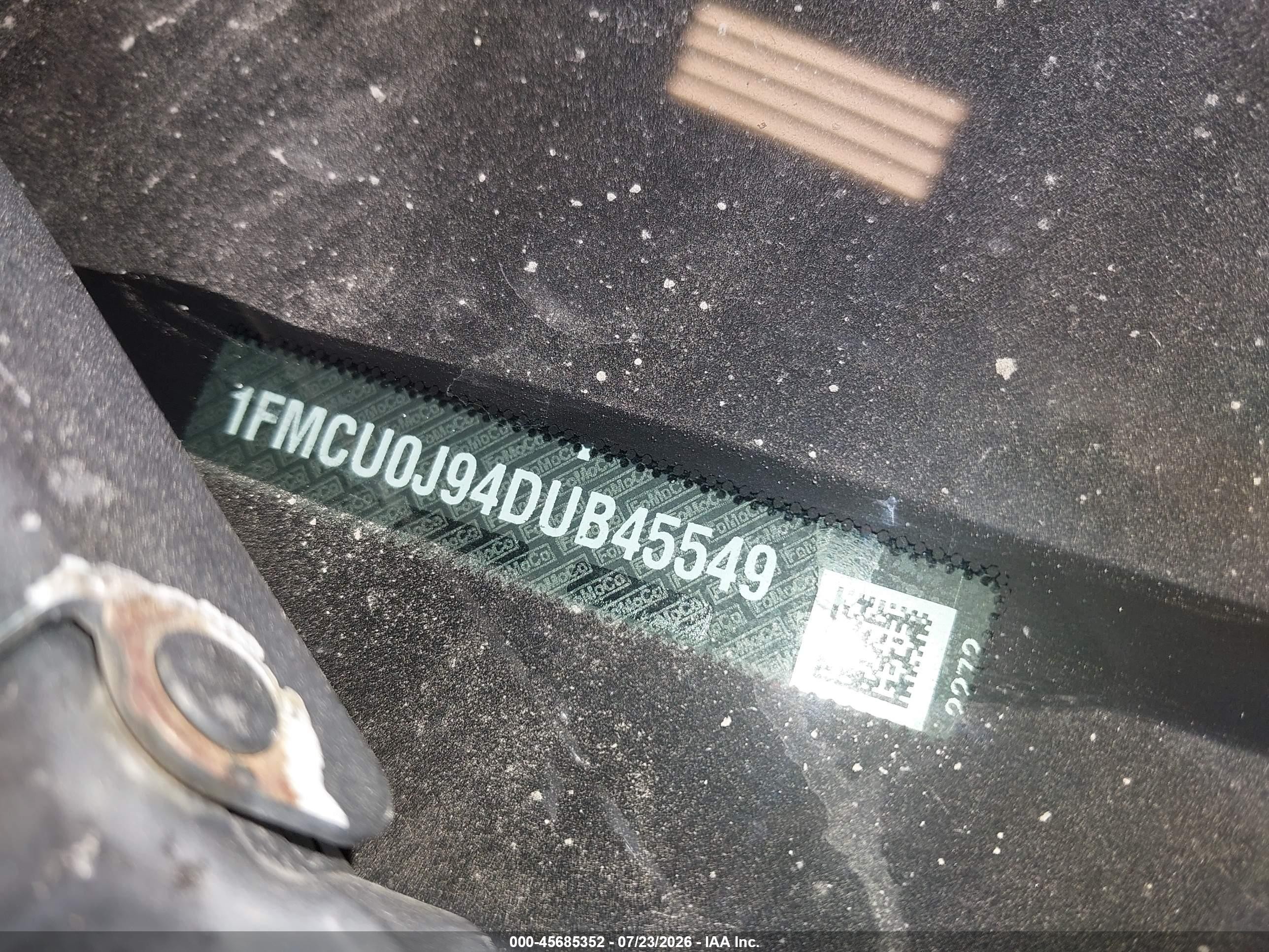 2013 Ford Escape Titanium Black vin: 1FMCU0J94DUB45549