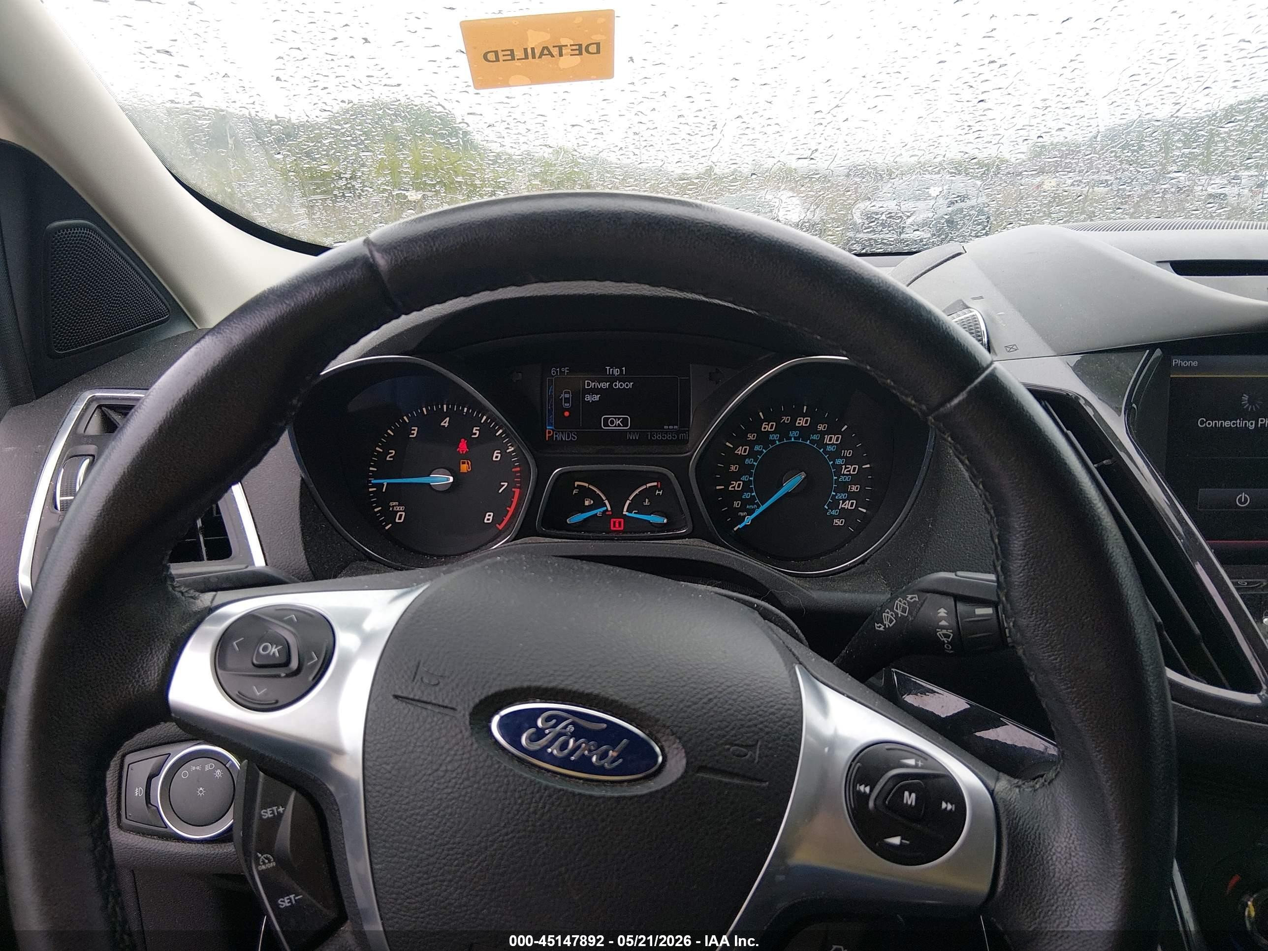 2013 Ford Escape Titanium Green vin: 1FMCU0J94DUC02154
