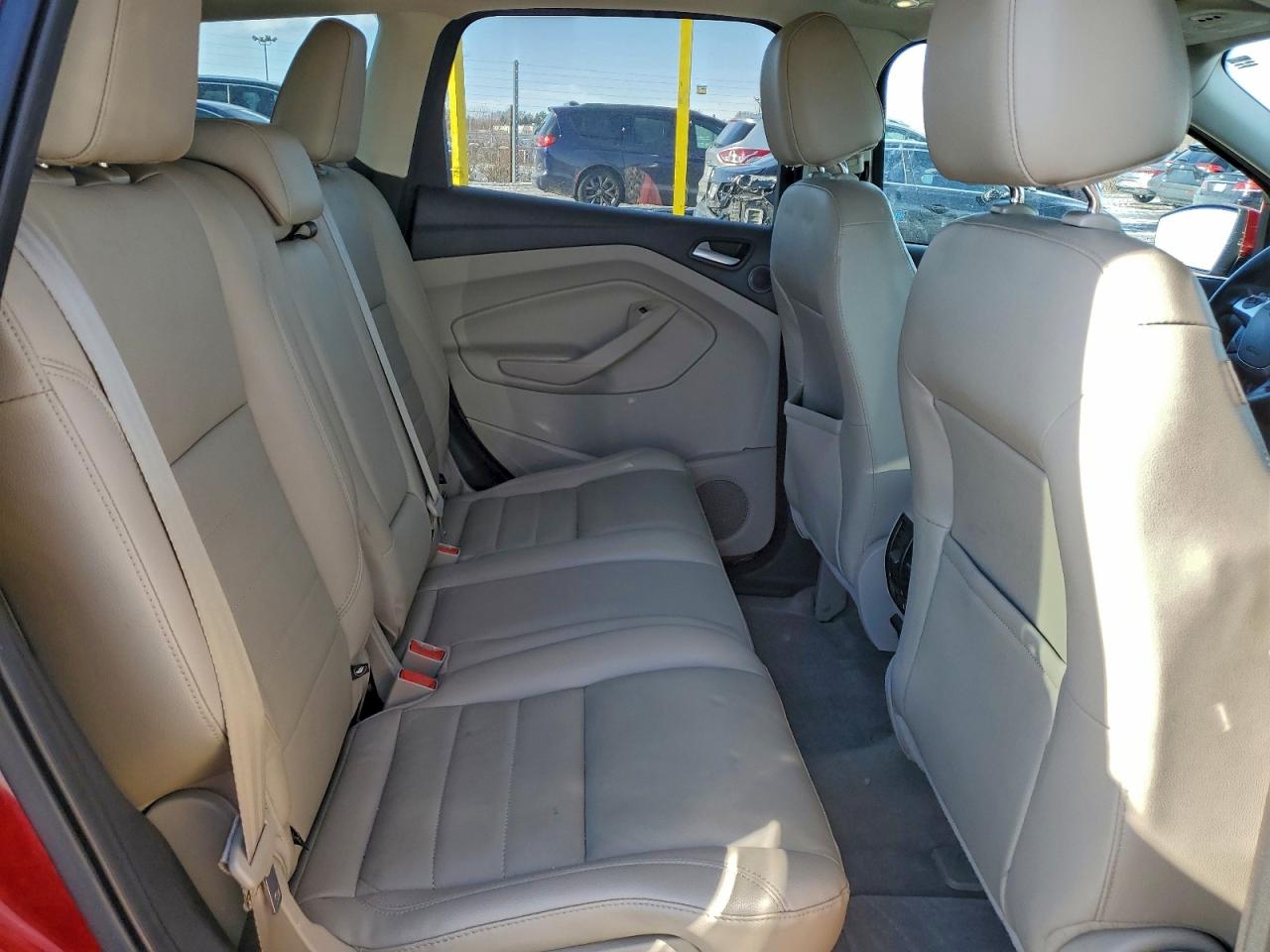 2014 Ford Escape Titanium Red vin: 1FMCU0J94EUA38597