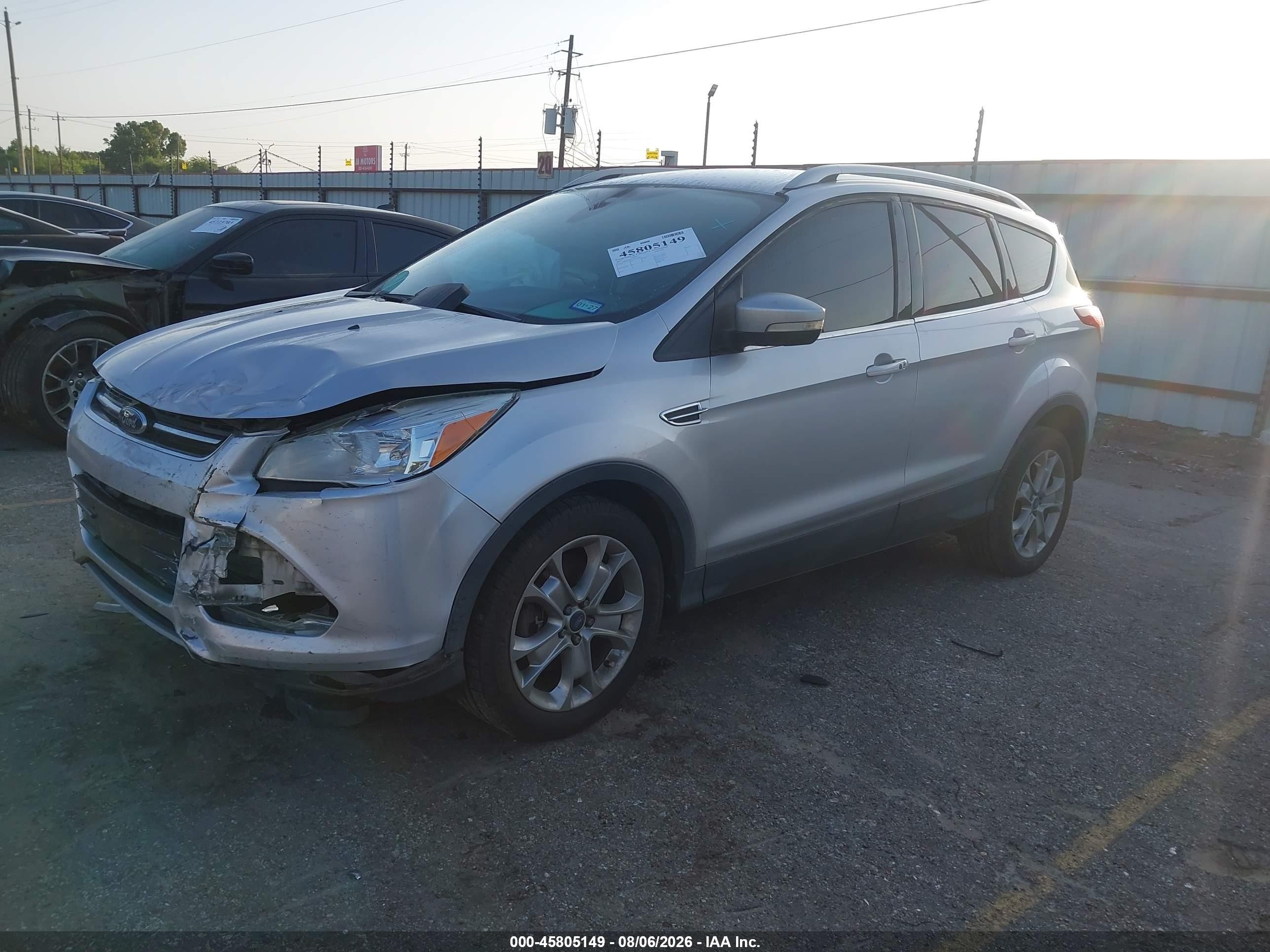 2014 Ford Escape Titanium Silver vin: 1FMCU0J94EUA54749