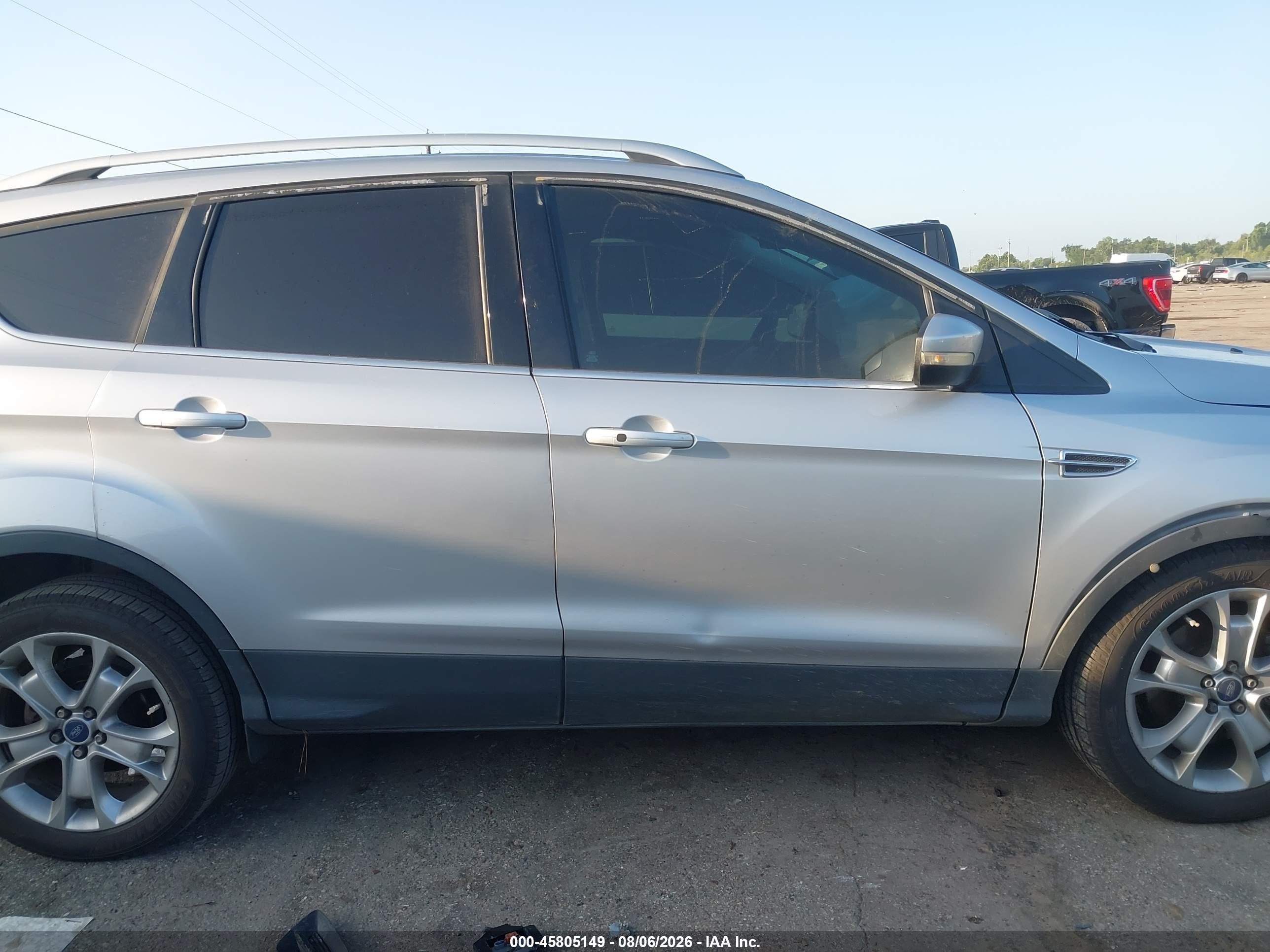 2014 Ford Escape Titanium Silver vin: 1FMCU0J94EUA54749