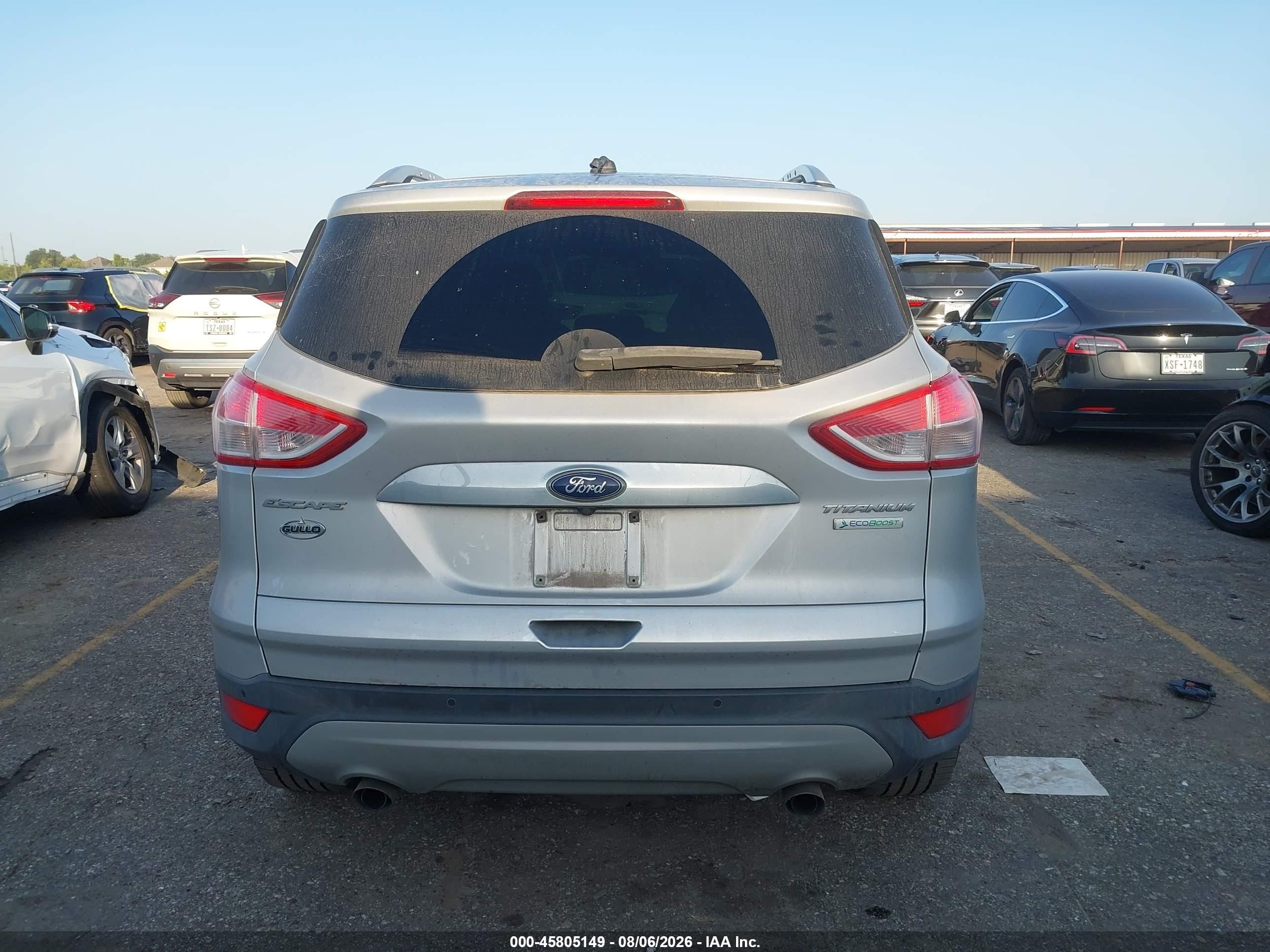 2014 Ford Escape Titanium Silver vin: 1FMCU0J94EUA54749