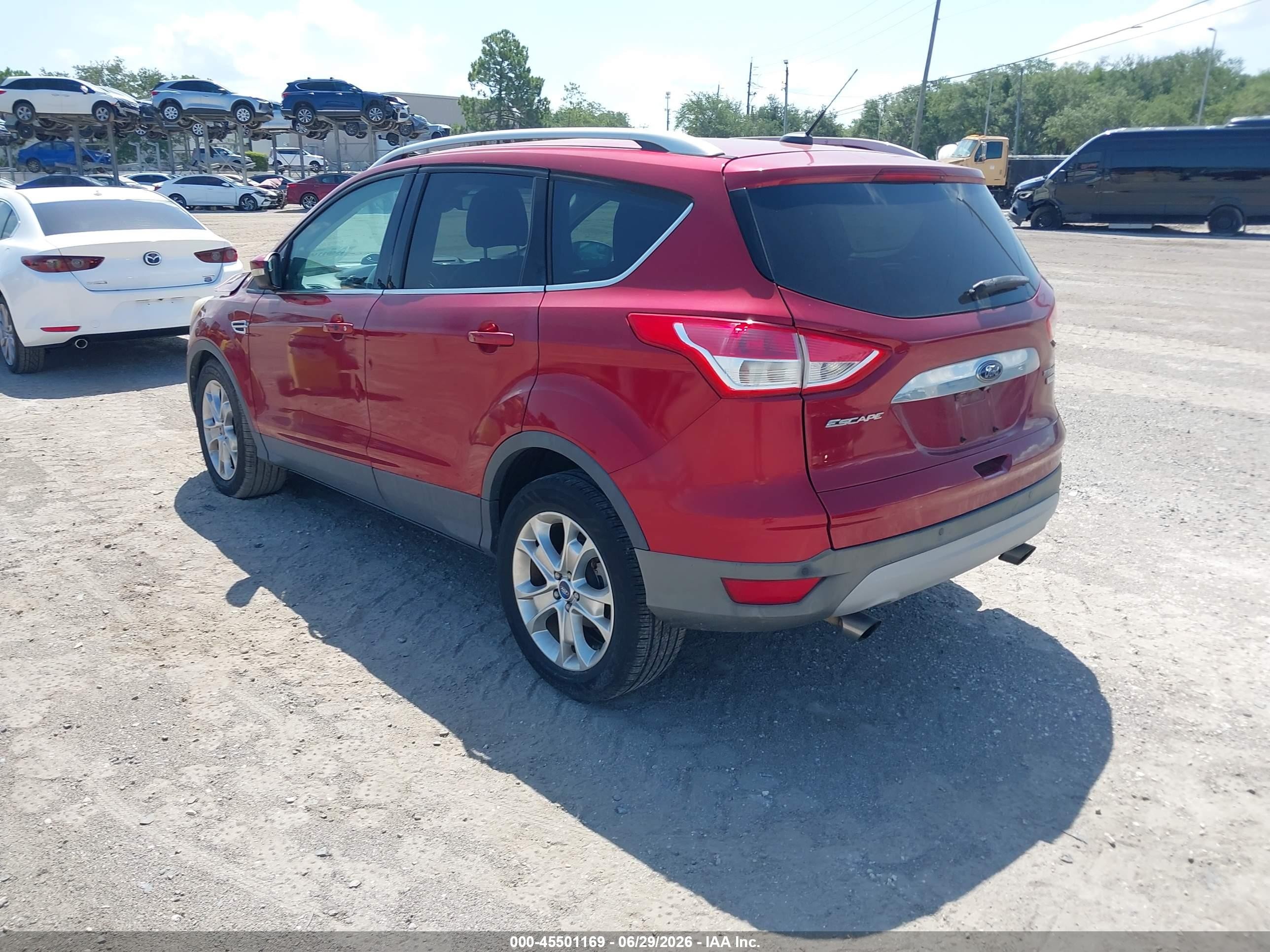 2014 Ford Escape Titanium Burgundy vin: 1FMCU0J94EUA86777