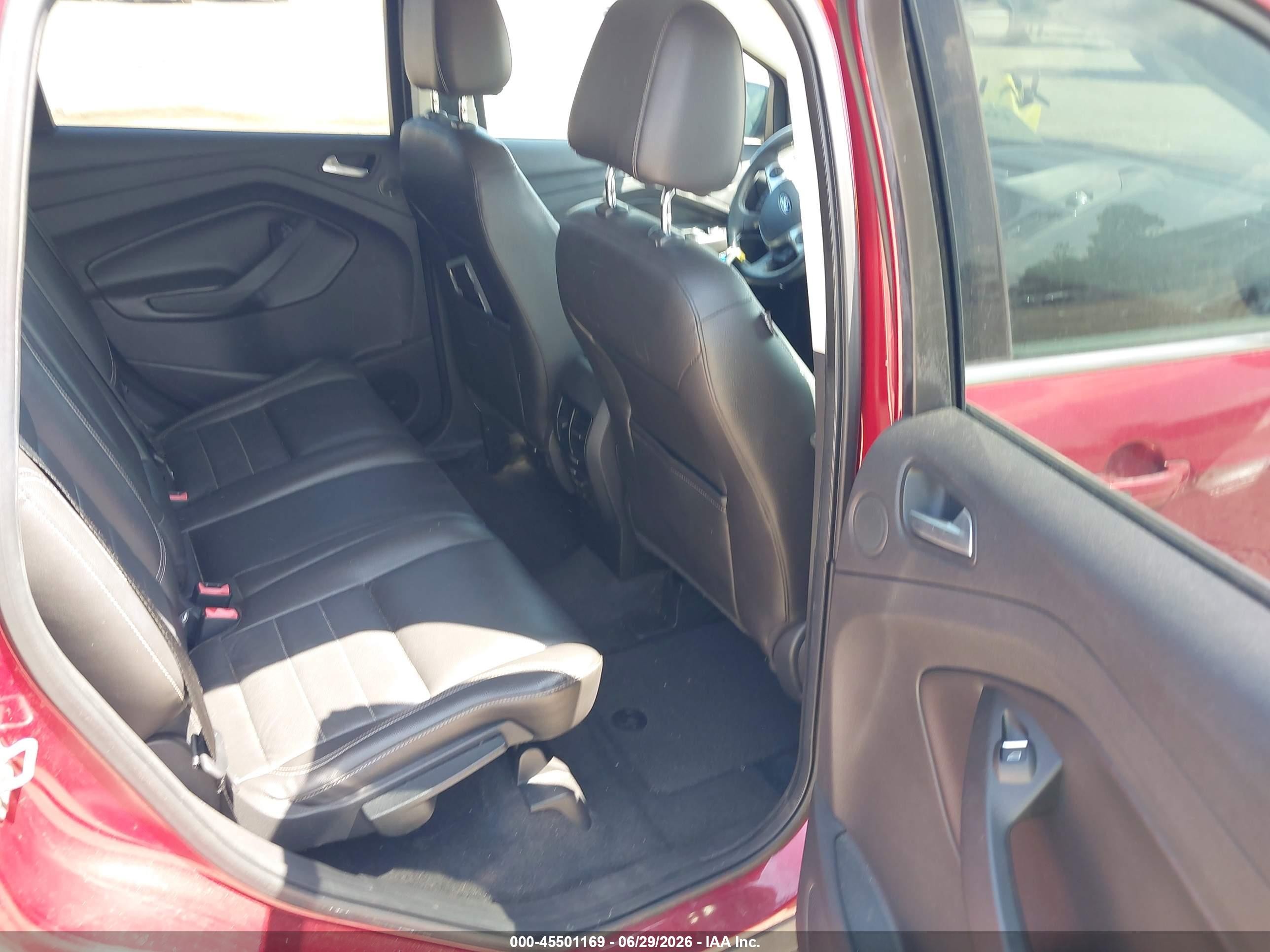 2014 Ford Escape Titanium Burgundy vin: 1FMCU0J94EUA86777