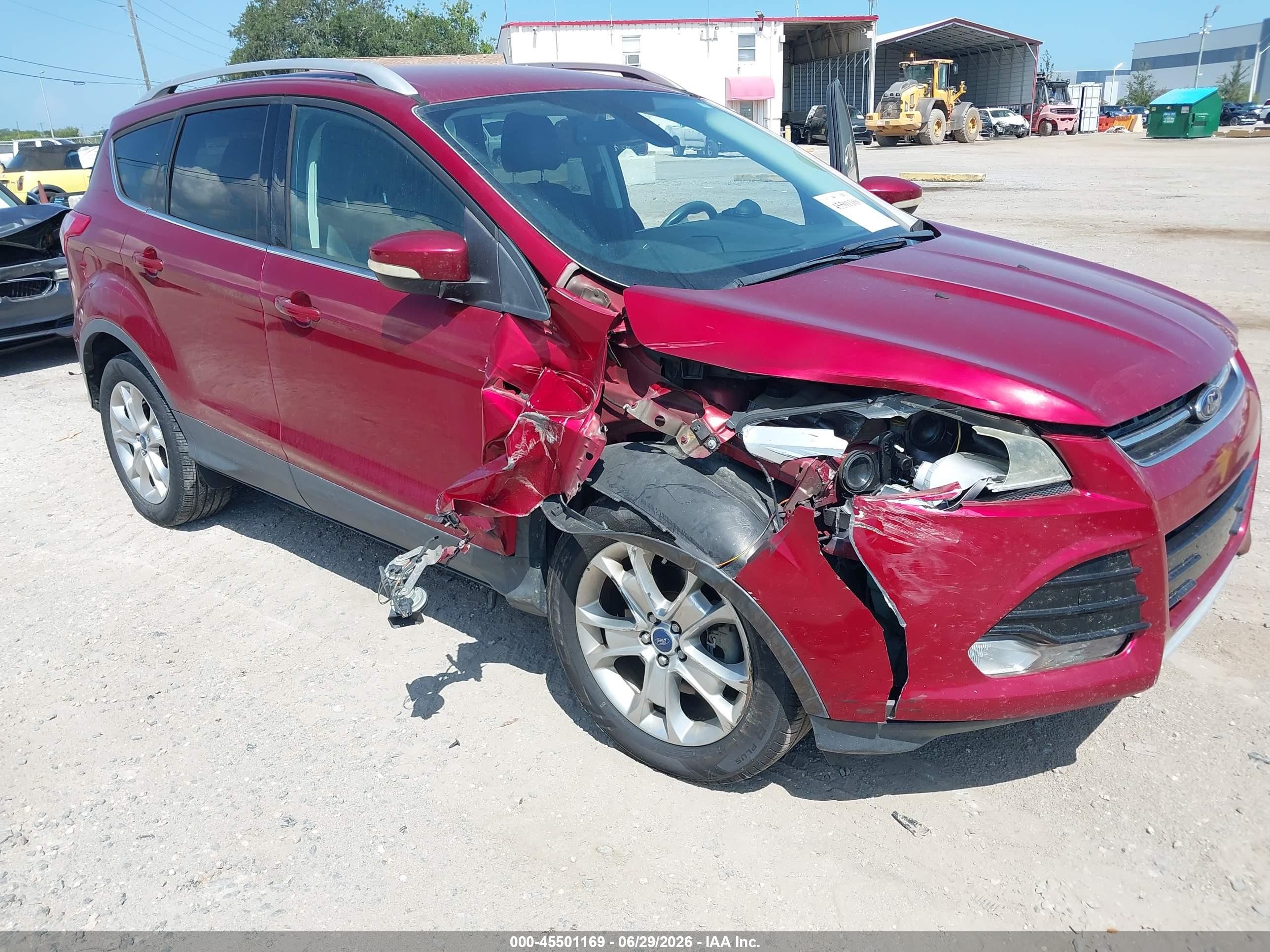 2014 Ford Escape Titanium Burgundy vin: 1FMCU0J94EUA86777