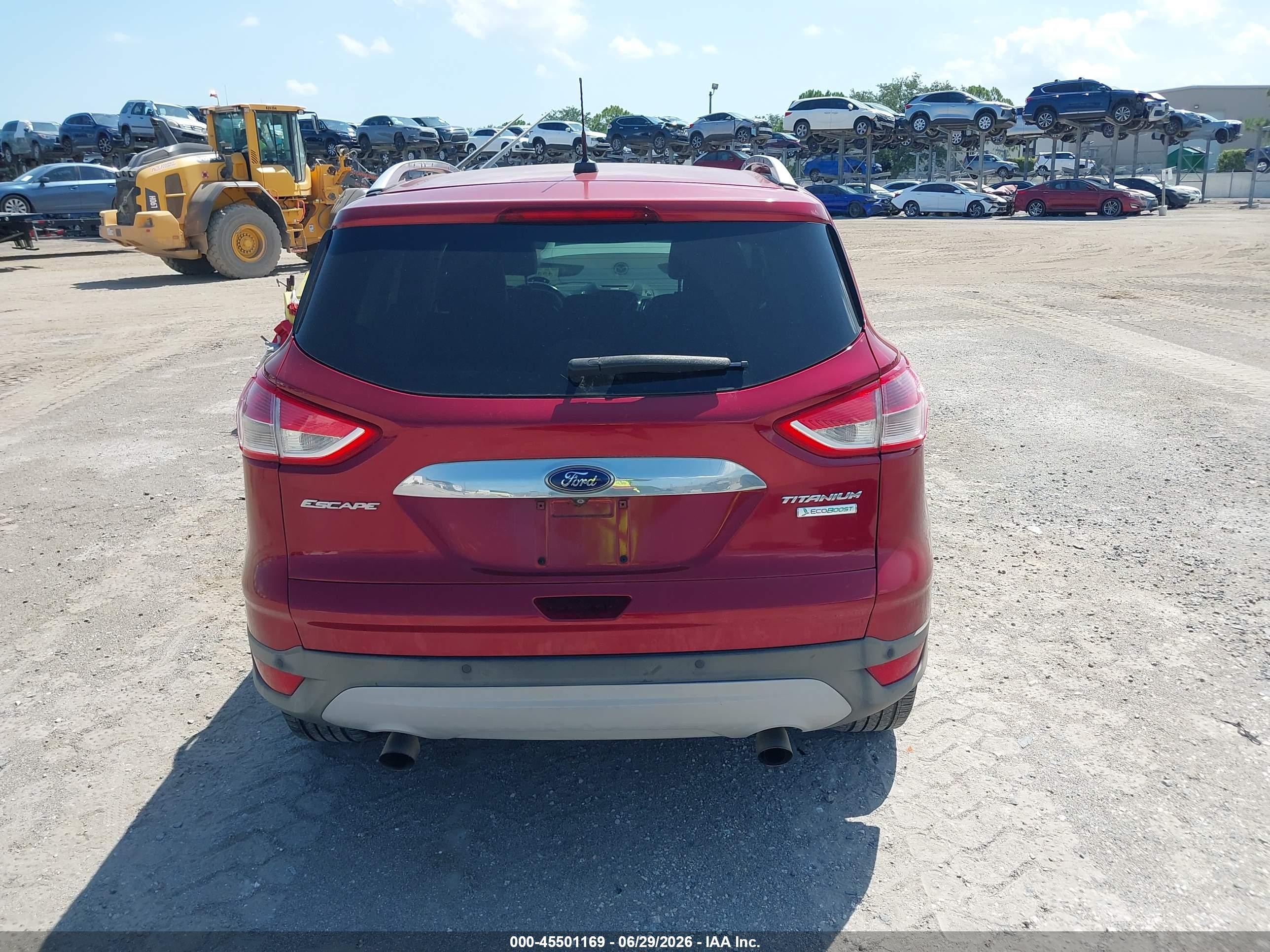 2014 Ford Escape Titanium Burgundy vin: 1FMCU0J94EUA86777
