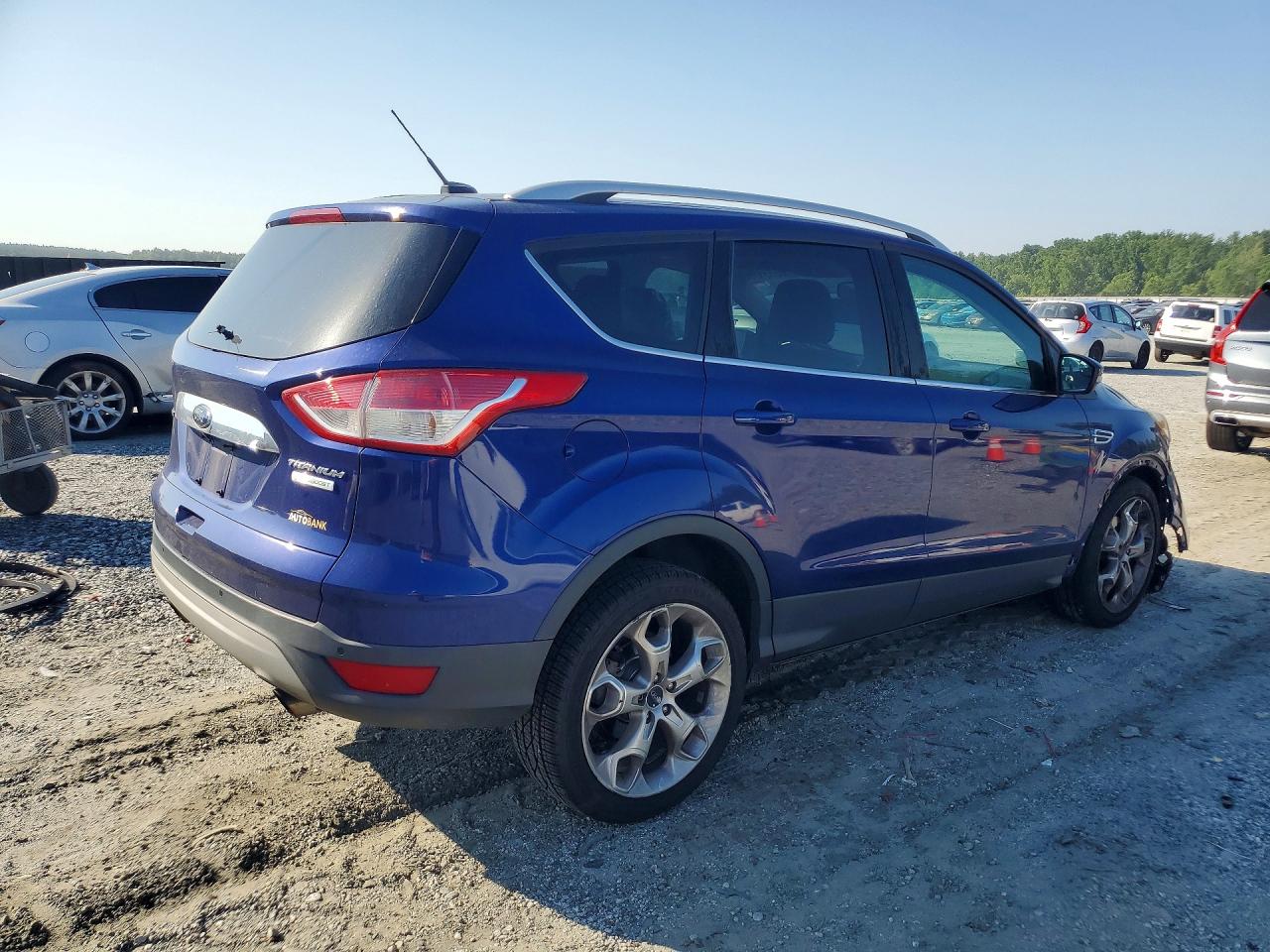 2014 Ford Escape Titanium Blue vin: 1FMCU0J94EUB20572