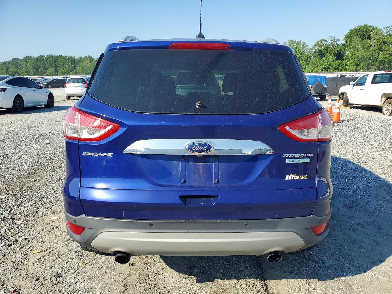 2014 Ford Escape Titanium Blue vin: 1FMCU0J94EUB20572