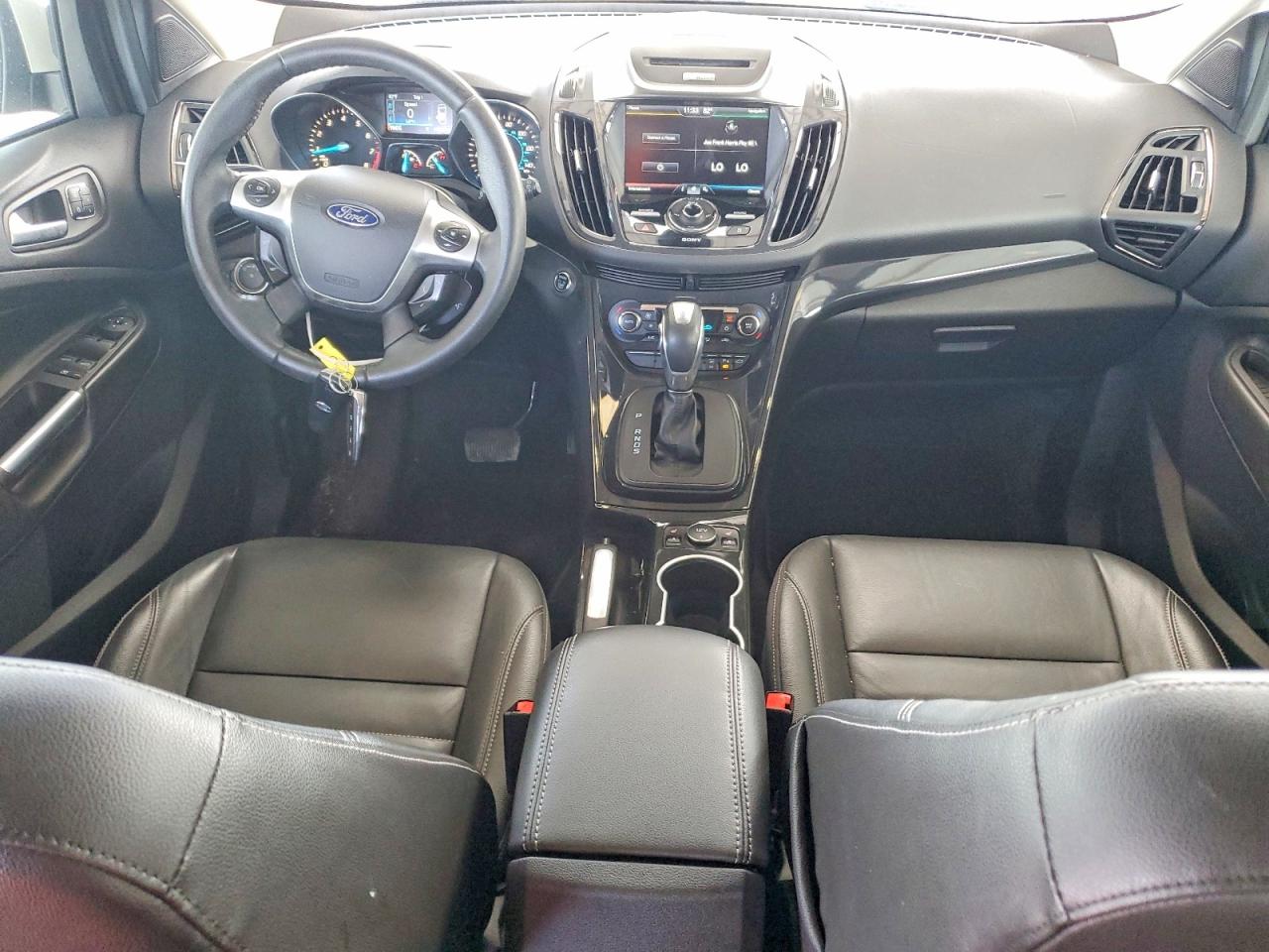 2014 Ford Escape Titanium Белый vin: 1FMCU0J94EUB93005