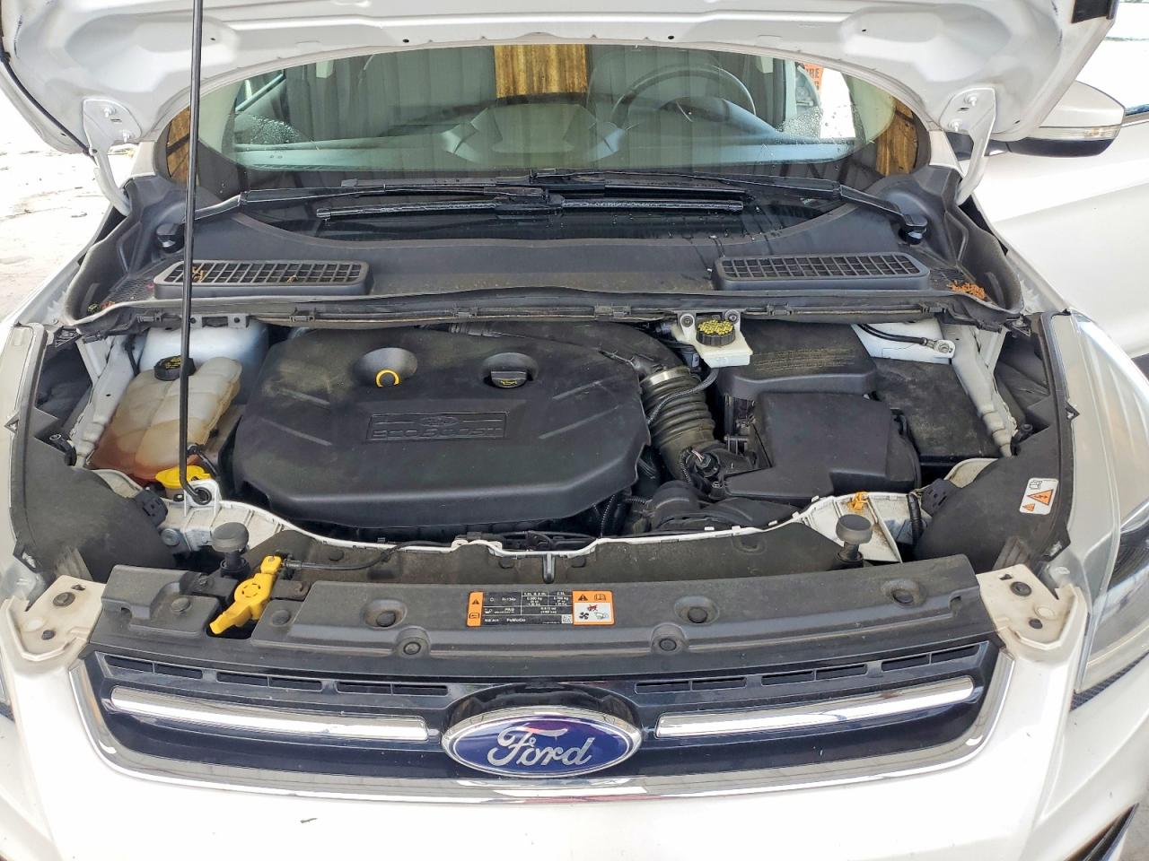 2014 Ford Escape Titanium Белый vin: 1FMCU0J94EUB93005