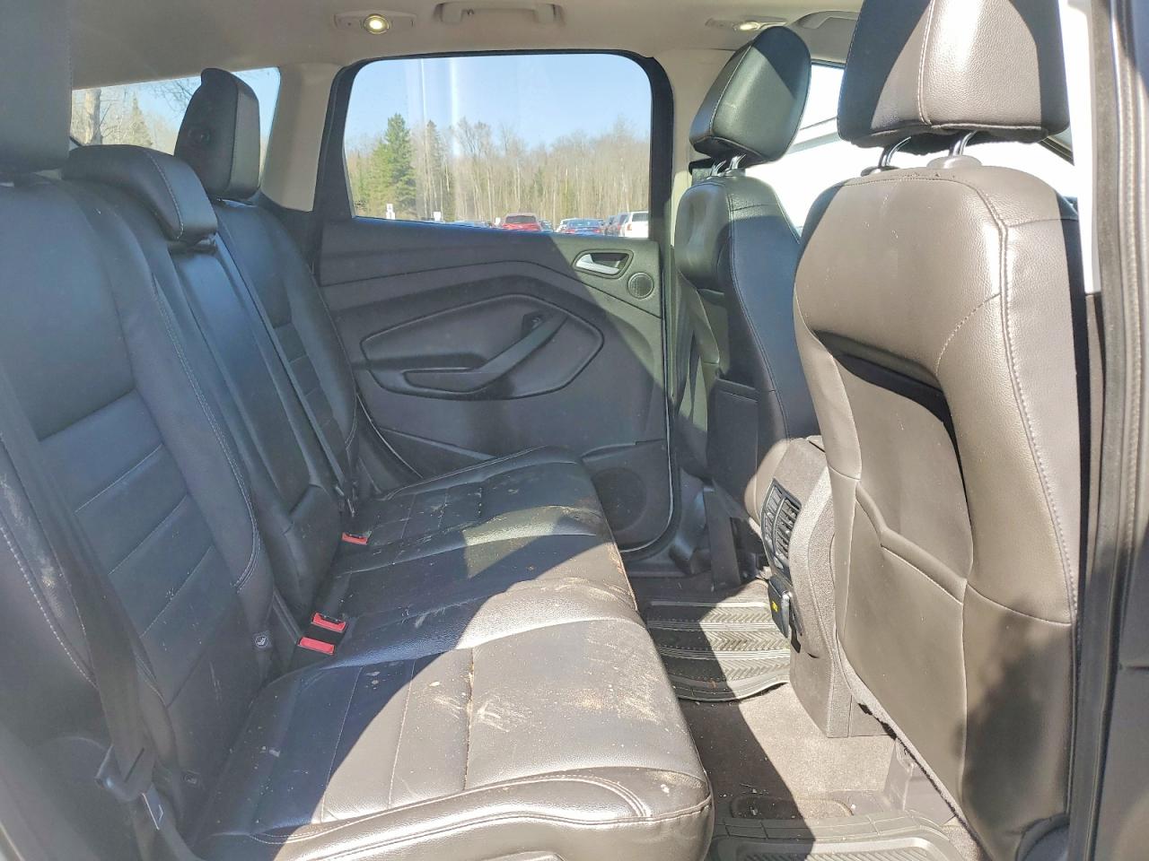 2014 Ford Escape Titanium White vin: 1FMCU0J94EUD03776