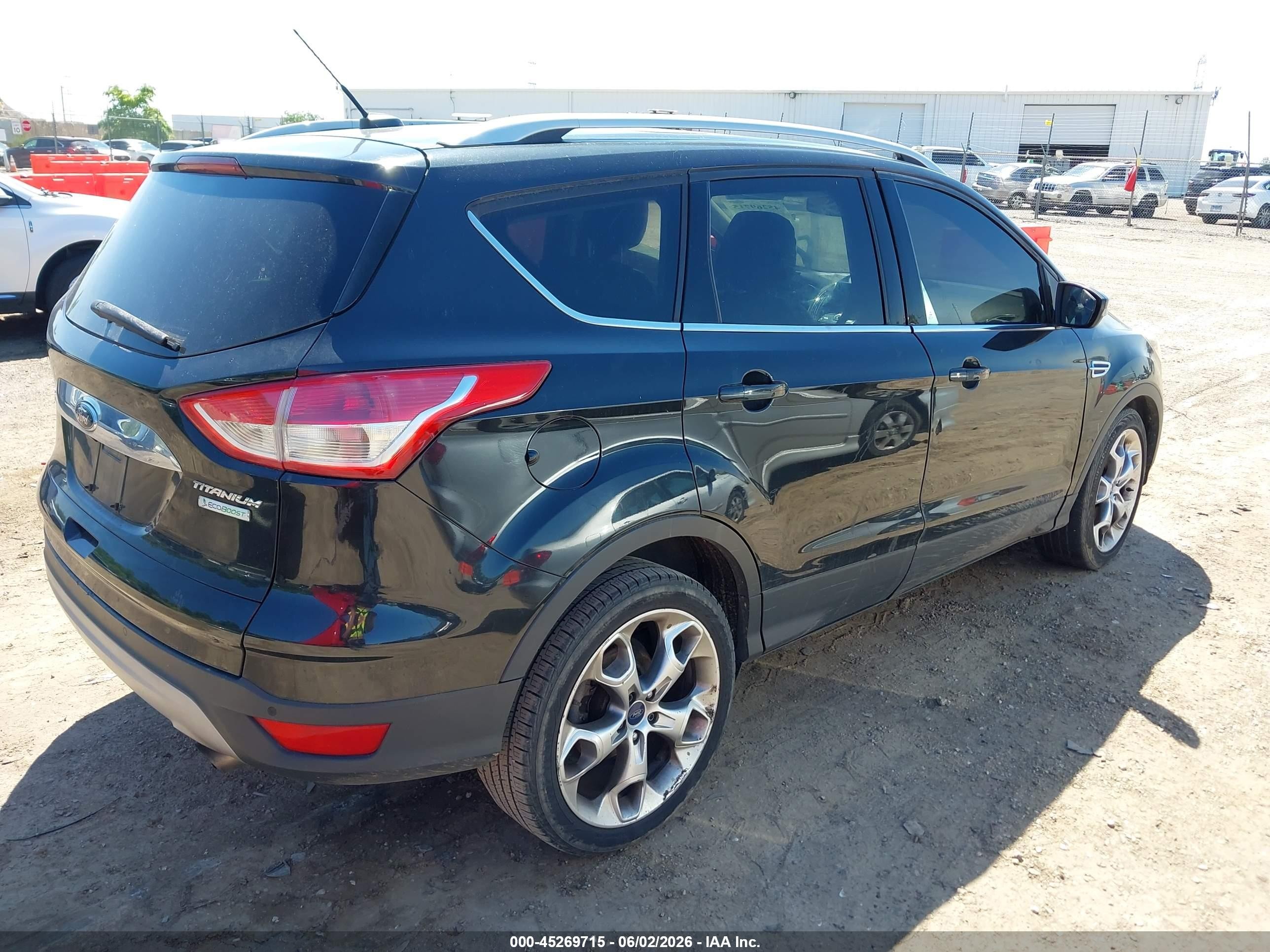 2014 Ford Escape Titanium Black vin: 1FMCU0J94EUD29276
