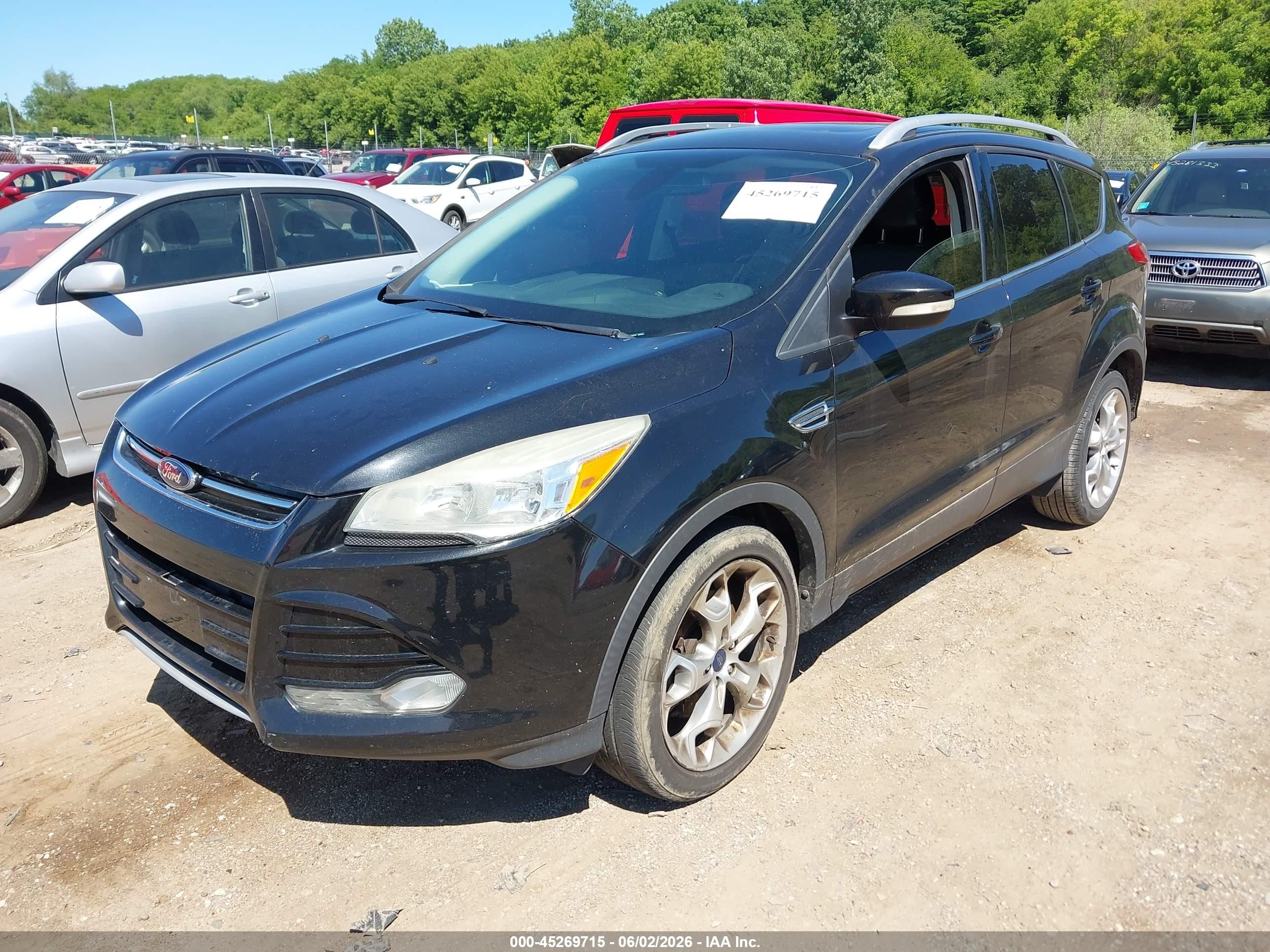 2014 Ford Escape Titanium Black vin: 1FMCU0J94EUD29276