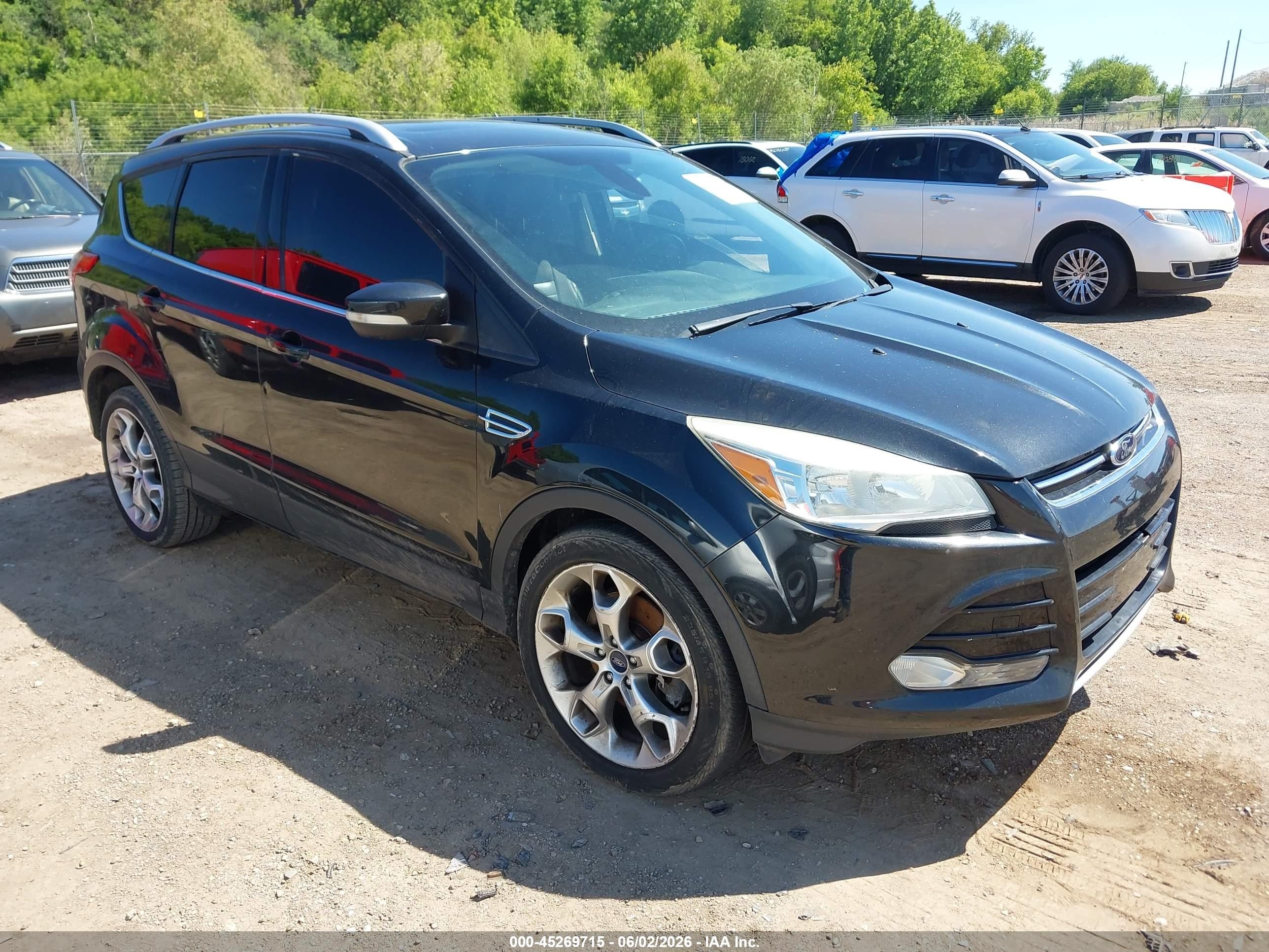 2014 Ford Escape Titanium Black vin: 1FMCU0J94EUD29276