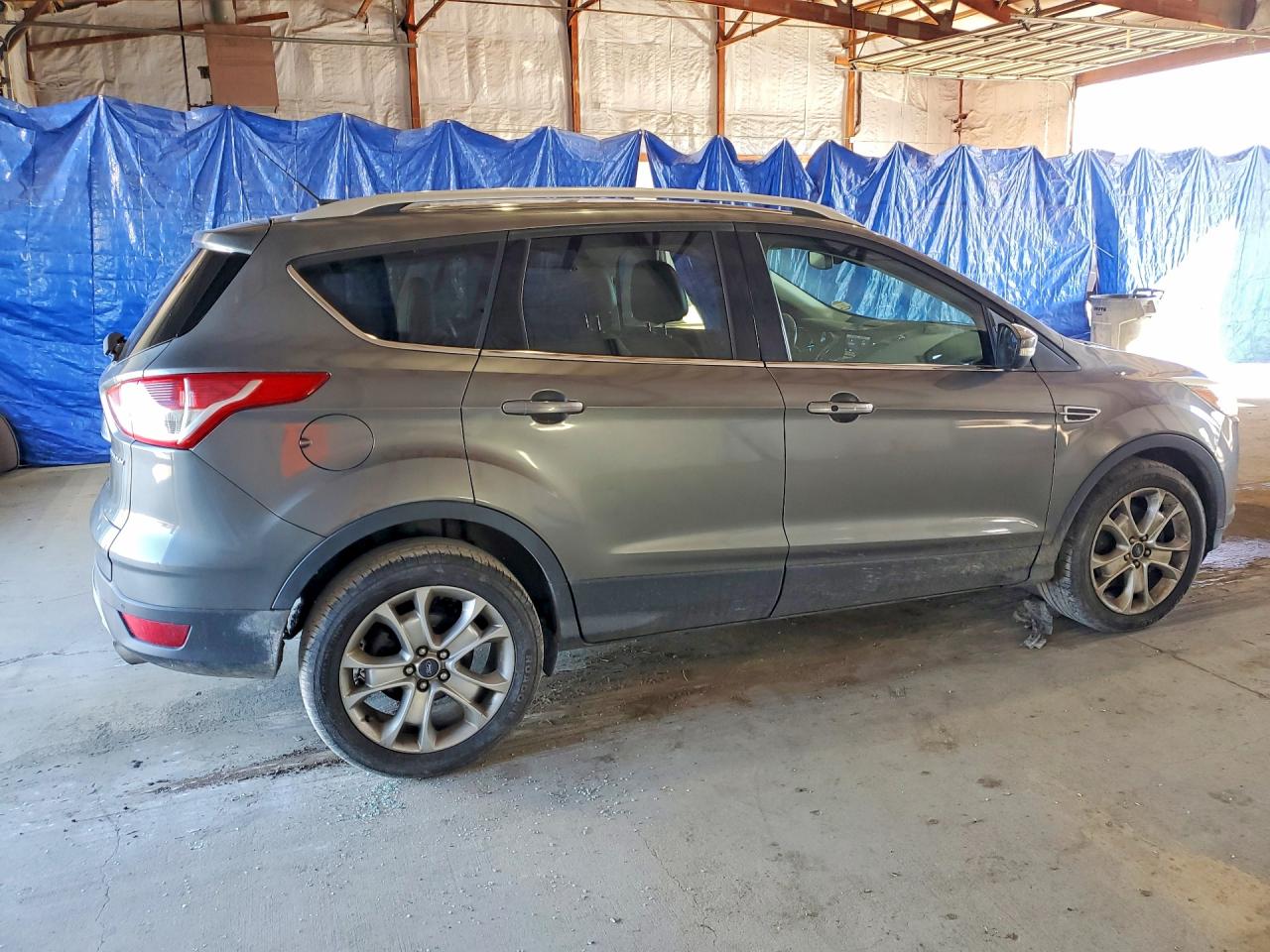 2014 Ford Escape Titanium Серый vin: 1FMCU0J94EUD52556