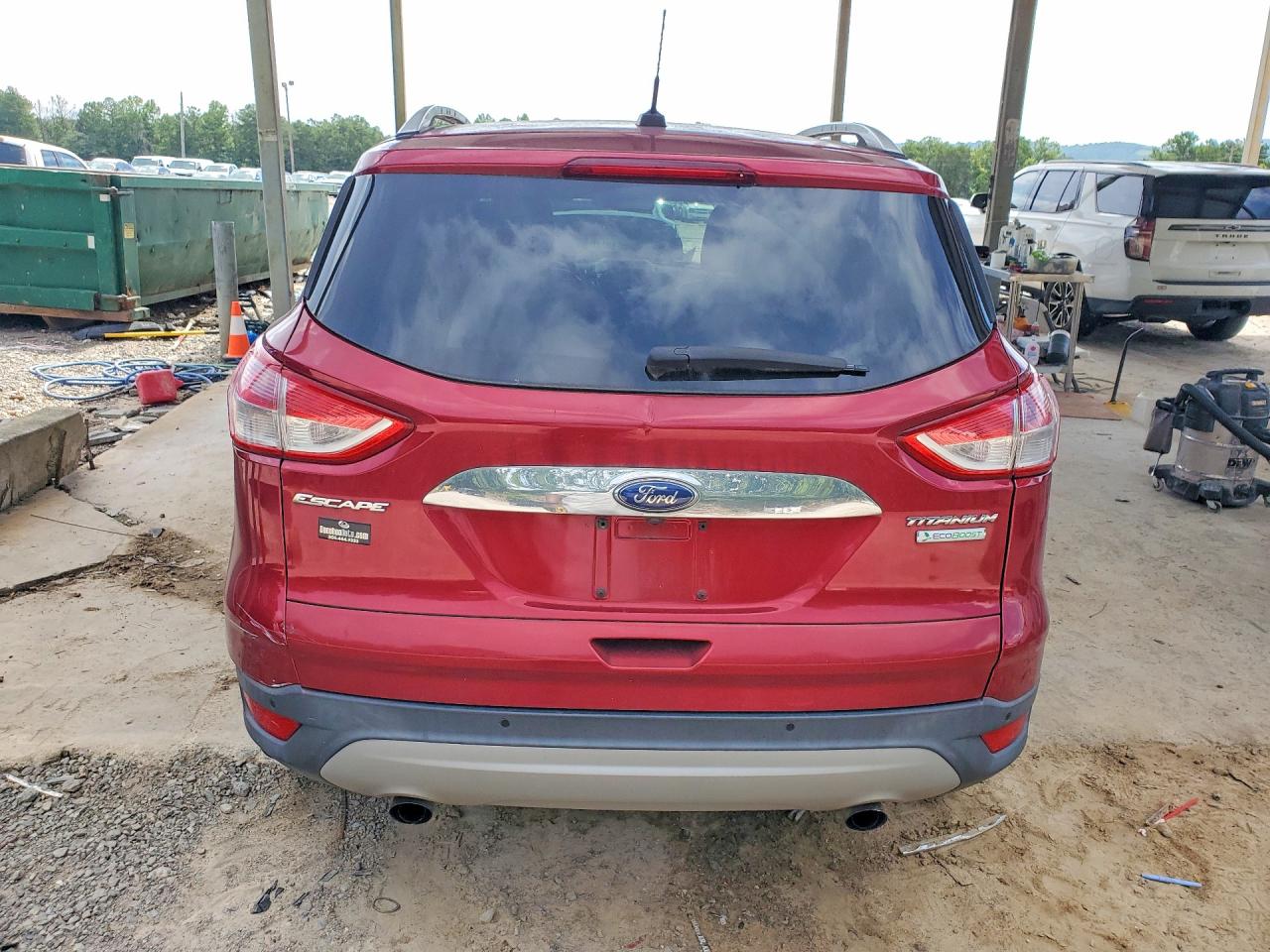 2014 Ford Escape Titanium Red vin: 1FMCU0J94EUD55876