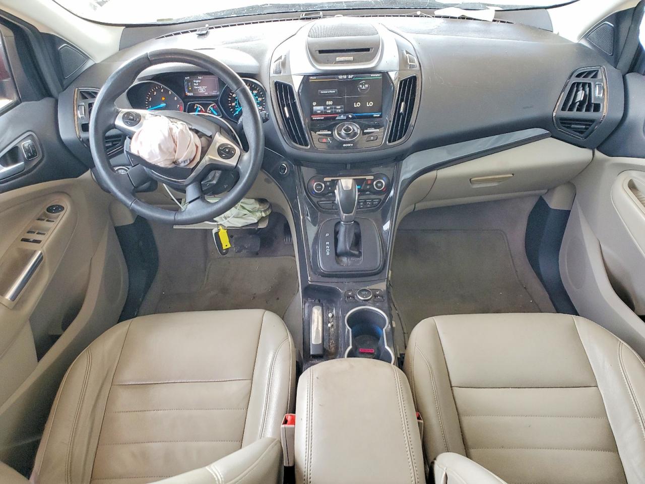 2014 Ford Escape Titanium Red vin: 1FMCU0J94EUD55876
