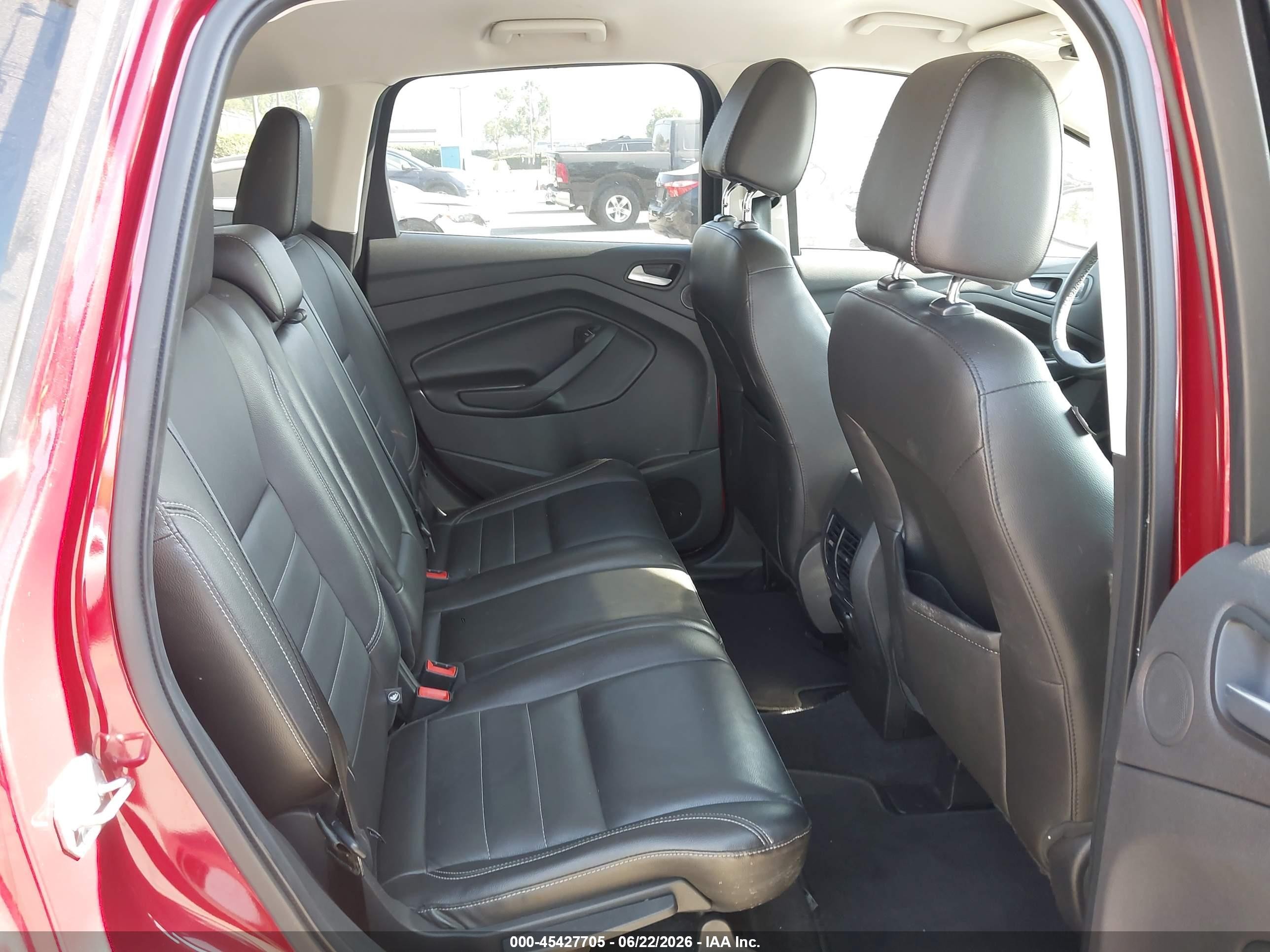 2014 Ford Escape Titanium Red vin: 1FMCU0J94EUE53418